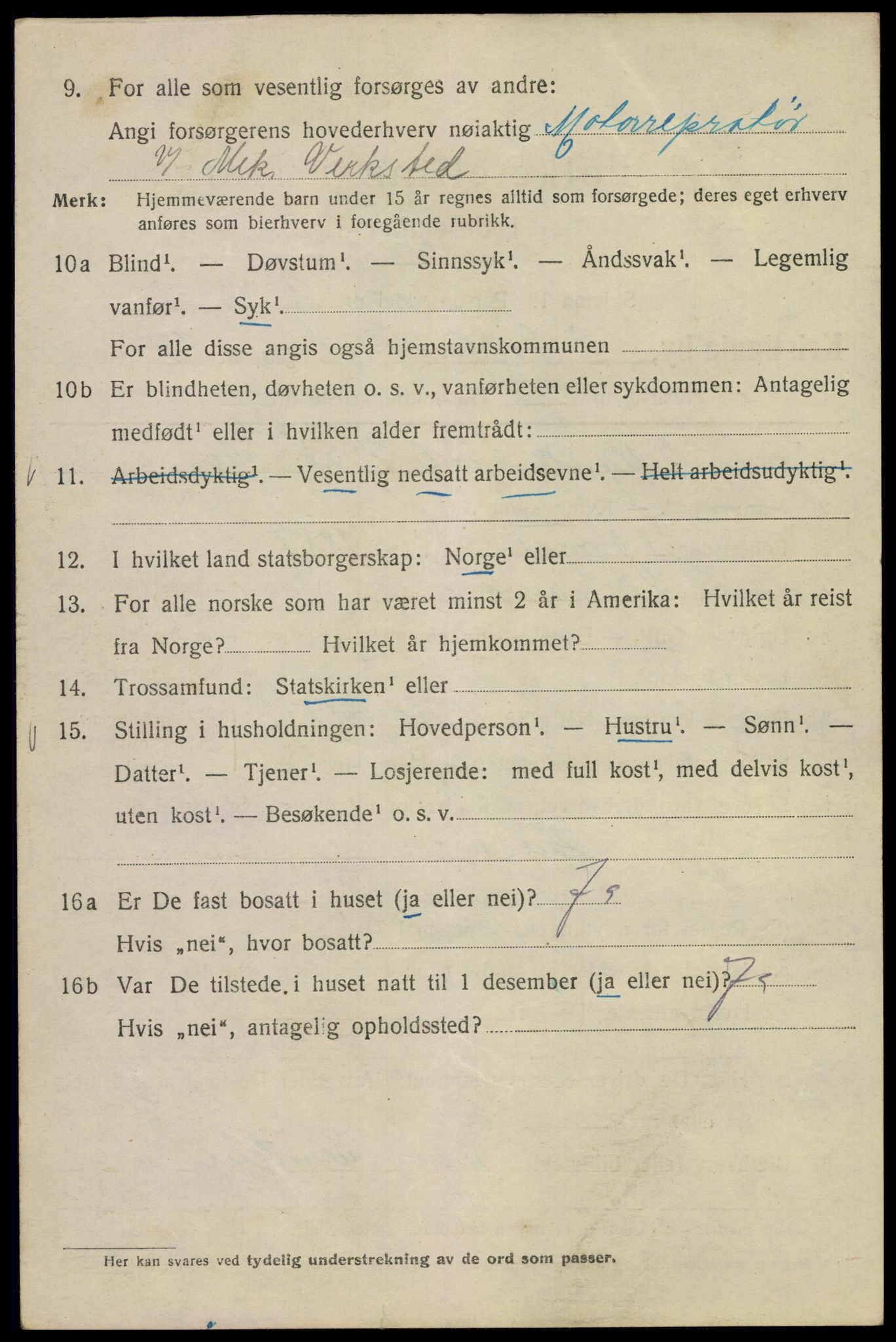 SAO, Folketelling 1920 for 0301 Kristiania kjøpstad, 1920, s. 527346