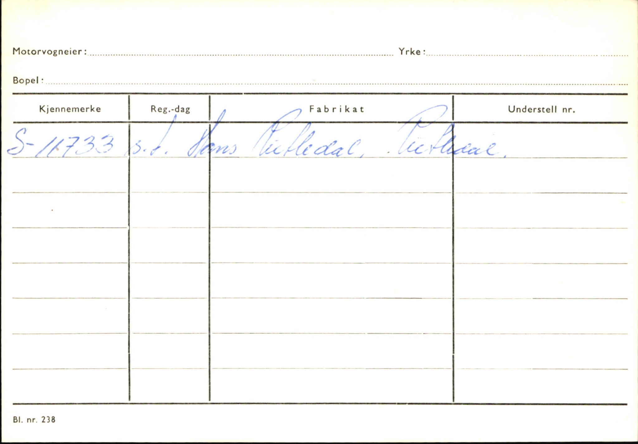 Statens vegvesen, Sogn og Fjordane vegkontor, SAB/A-5301/4/F/L0145: Registerkort Vågsøy S-Å. Årdal I-P, 1945-1975, s. 825