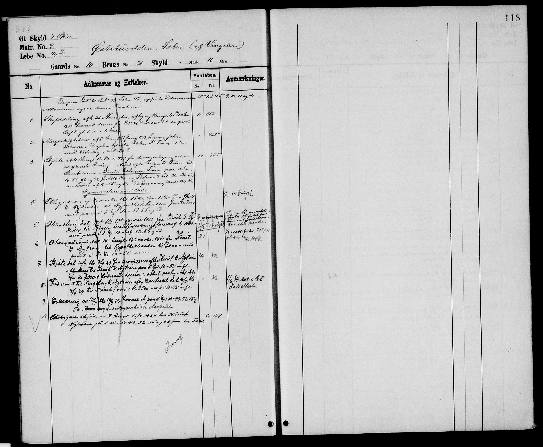 Nord-Østerdal tingrett, AV/SAH-TING-020/H/Ha/Hah/L0048: Panteregister nr. 1, 1897, s. 118