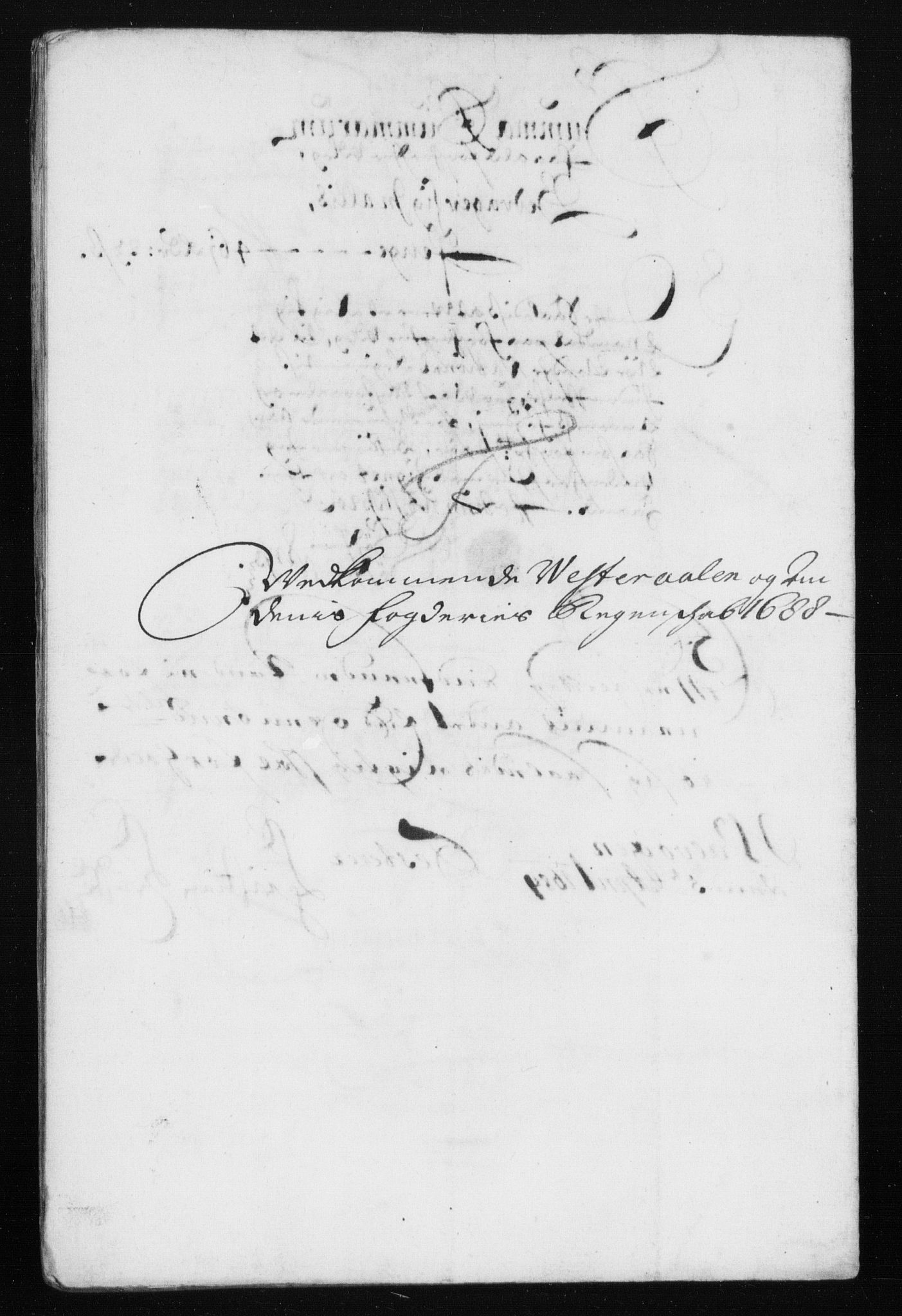 Rentekammeret inntil 1814, Reviderte regnskaper, Stiftamtstueregnskaper, Trondheim stiftamt og Nordland amt, AV/RA-EA-6044/R/Rh/L0012: Nordland amt, 1688