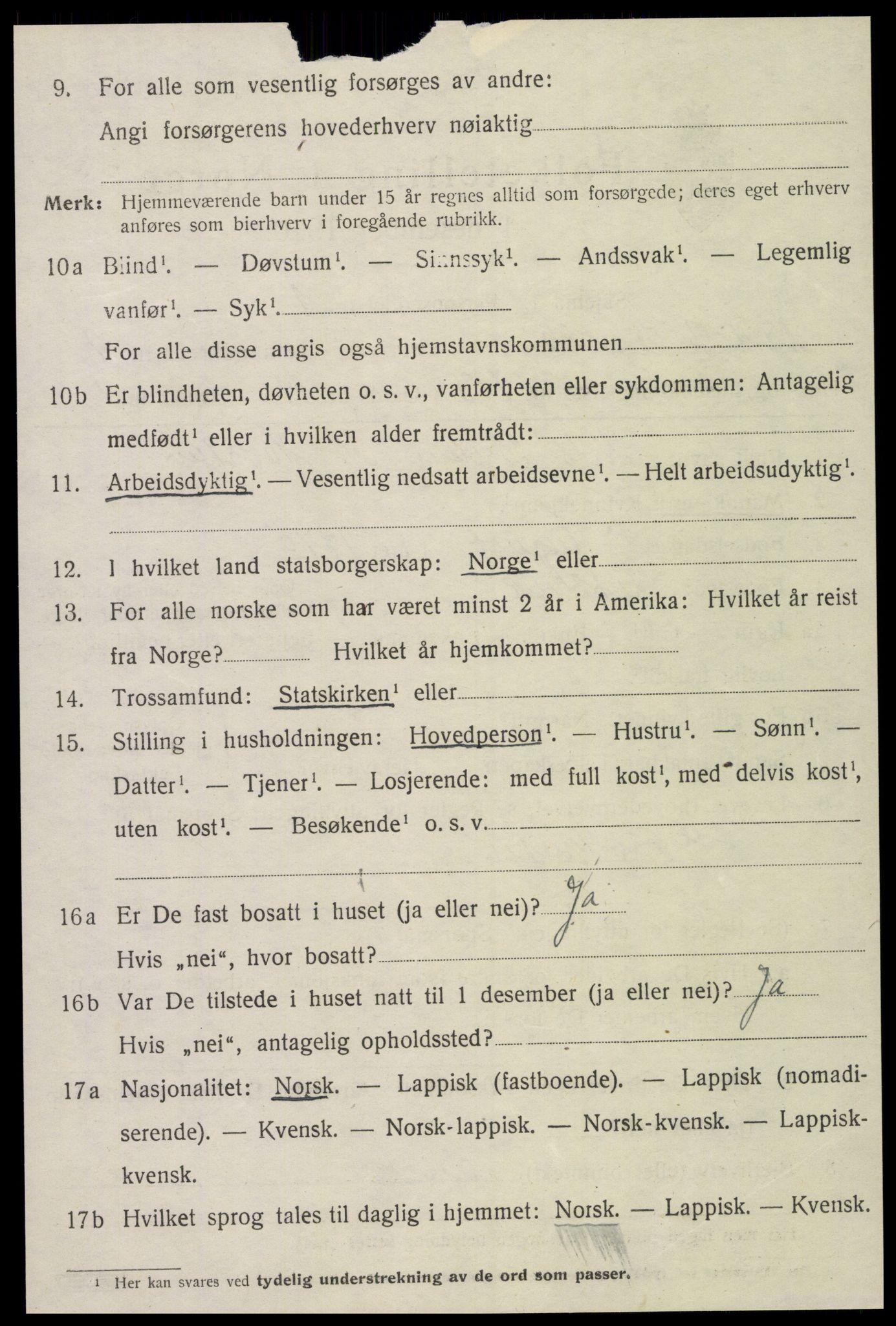 SAT, Folketelling 1920 for 1718 Leksvik herred, 1920, s. 4761