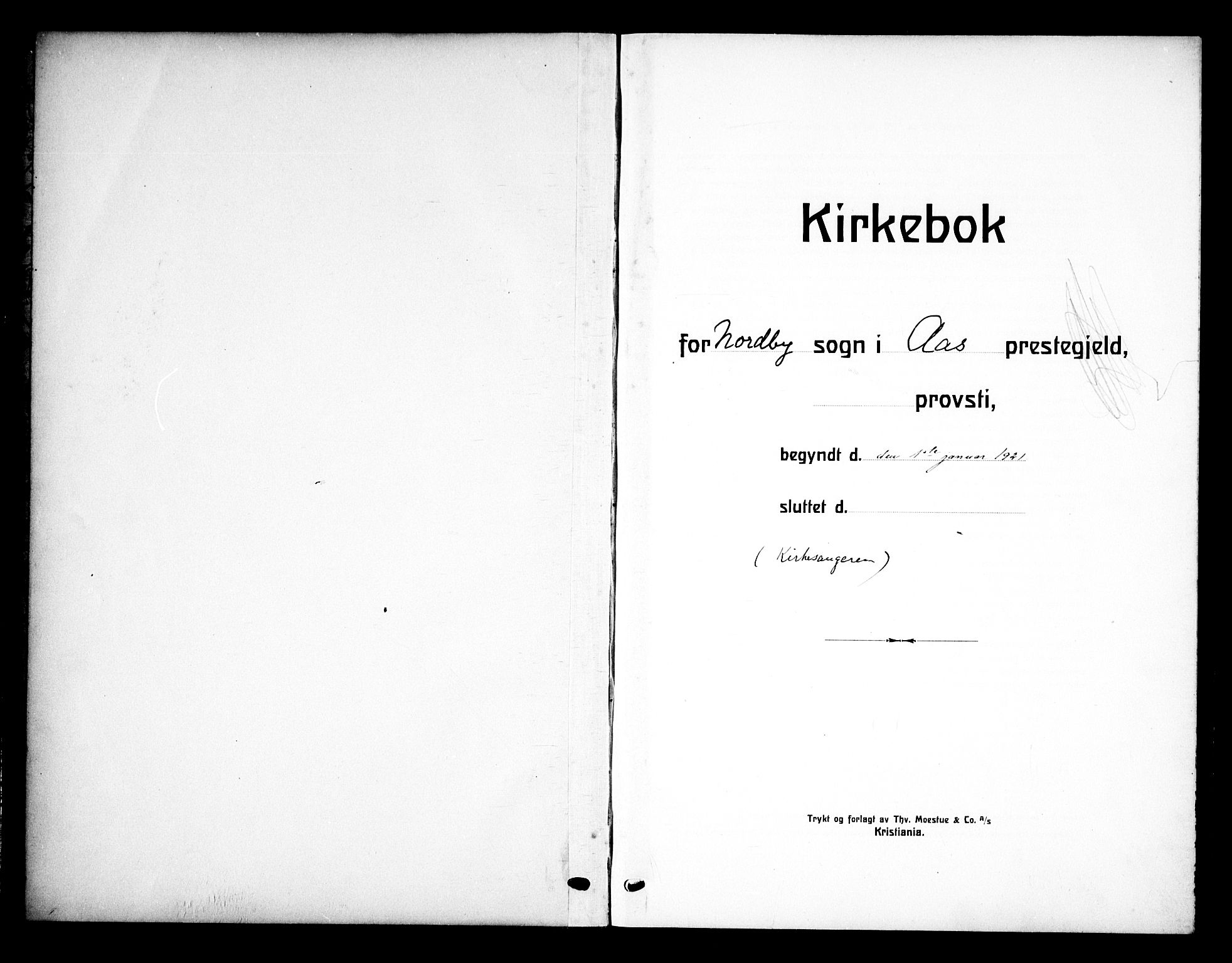 Ås prestekontor Kirkebøker, SAO/A-10894/G/Gb/L0002: Klokkerbok nr. II 2, 1921-1936
