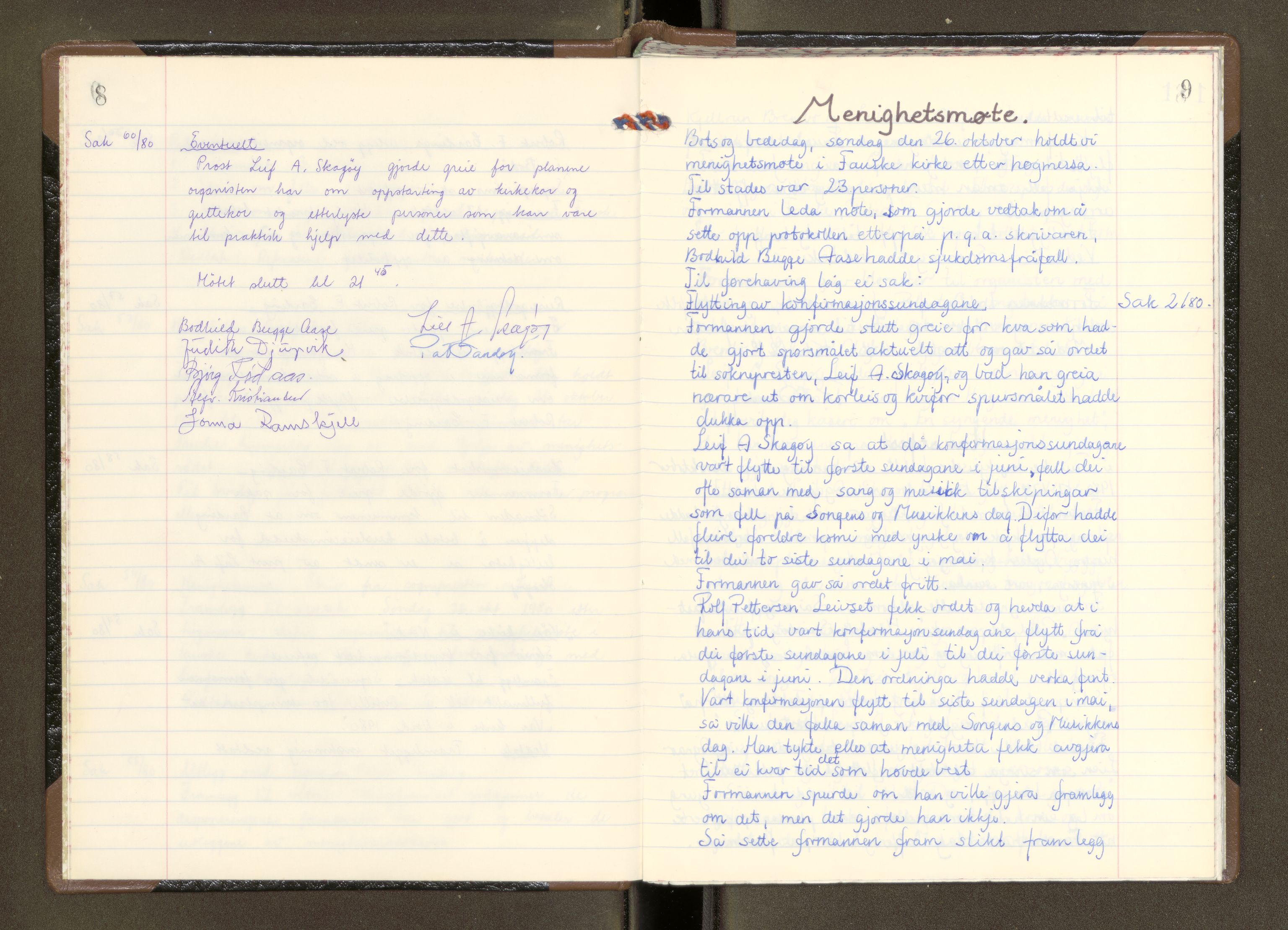 Fauske menighetsråd, AV/SAT-A-0426/2/A/L0002: Møtebok, 1980-1983, s. 8-9