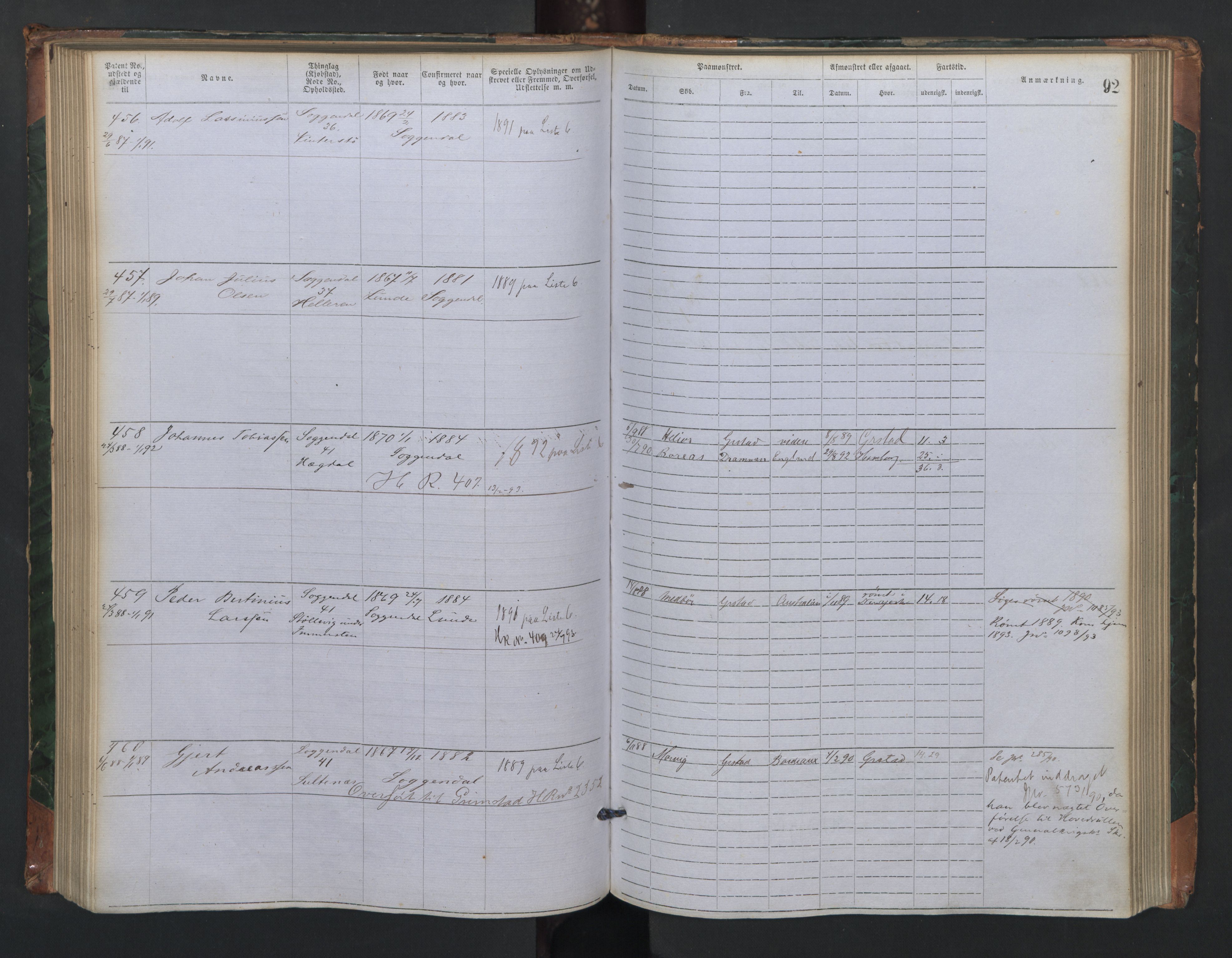 Sogndal mønstringskrets, AV/SAK-2031-0020/F/Fa/L0001: Annotasjonsrulle nr 1-635 med register, P-1, 1868-1931, s. 83