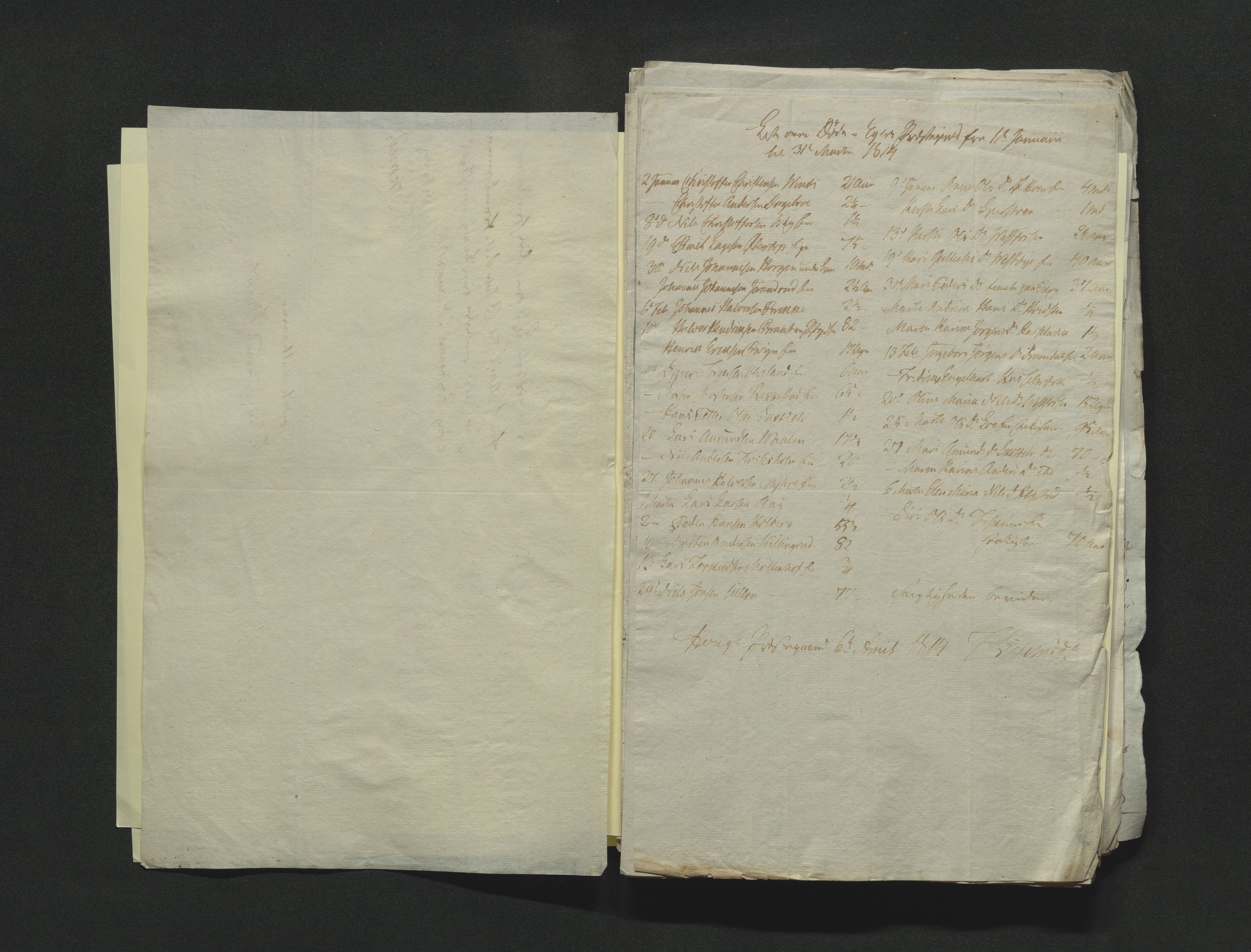 Eiker, Modum og Sigdal sorenskriveri, AV/SAKO-A-123/H/Ha/Hab/L0001: Dødsfallsmeldinger, 1812-1822, s. 43