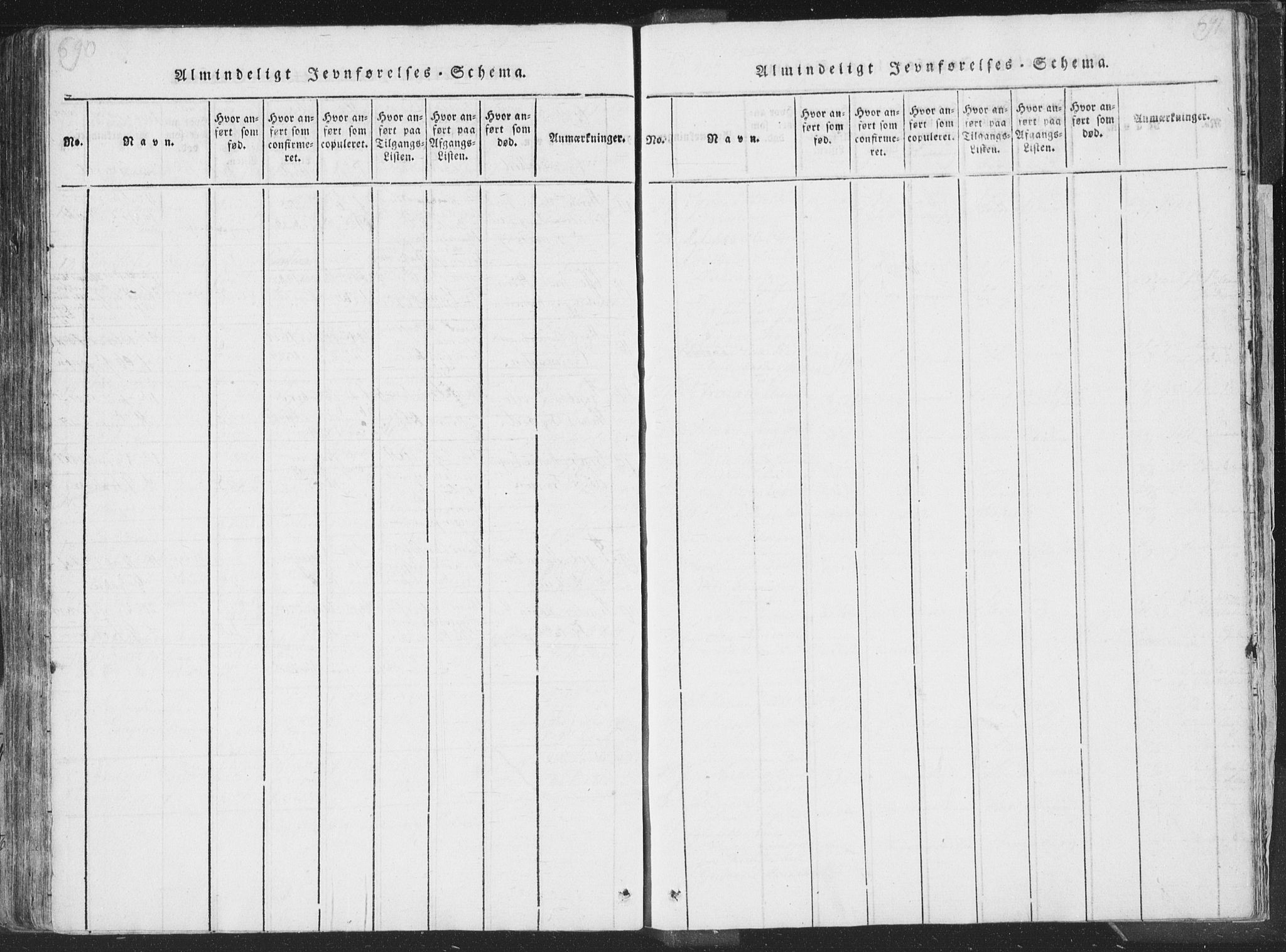 Sandsvær kirkebøker, AV/SAKO-A-244/F/Fa/L0004: Ministerialbok nr. I 4, 1817-1839, s. 690-691