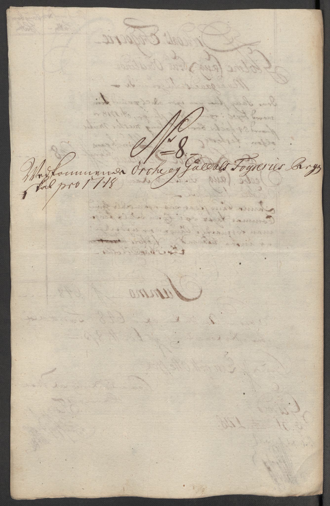 Rentekammeret inntil 1814, Reviderte regnskaper, Fogderegnskap, AV/RA-EA-4092/R60/L3971: Fogderegnskap Orkdal og Gauldal, 1718, s. 131