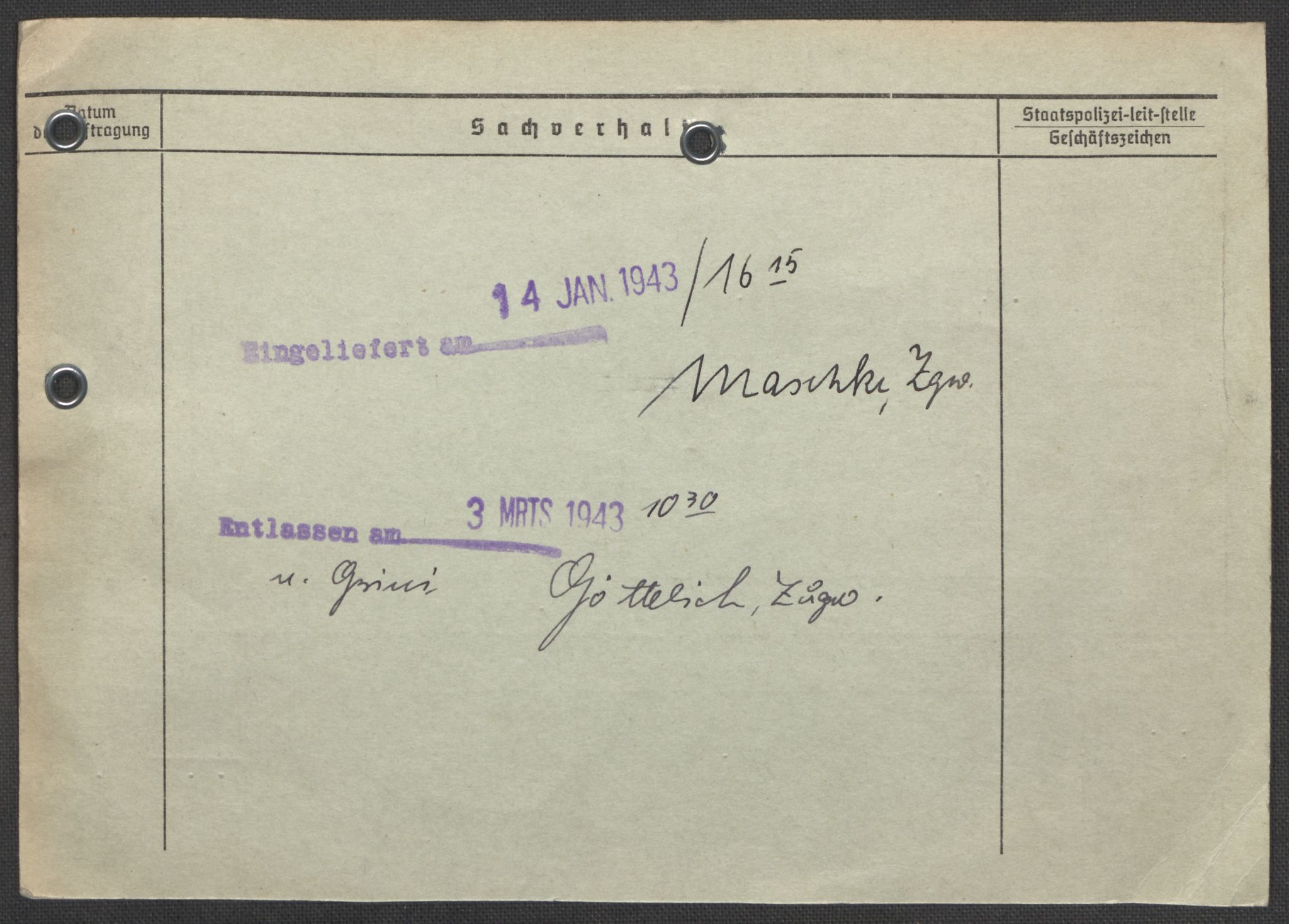 Befehlshaber der Sicherheitspolizei und des SD, AV/RA-RAFA-5969/E/Ea/Eaa/L0003: Register over norske fanger i Møllergata 19: Eng-Hag, 1940-1945, s. 25