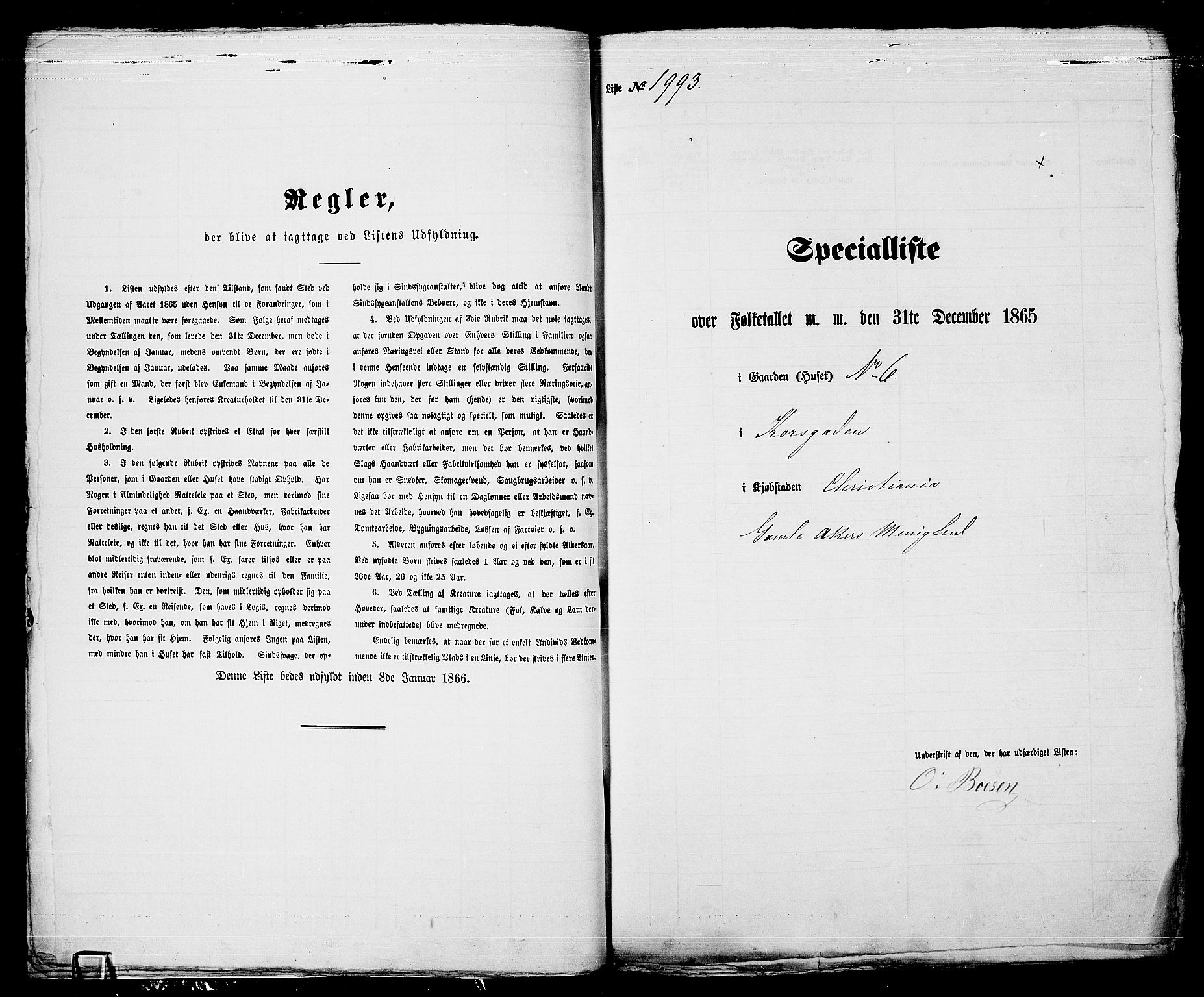 RA, Folketelling 1865 for 0301 Kristiania kjøpstad, 1865, s. 4447