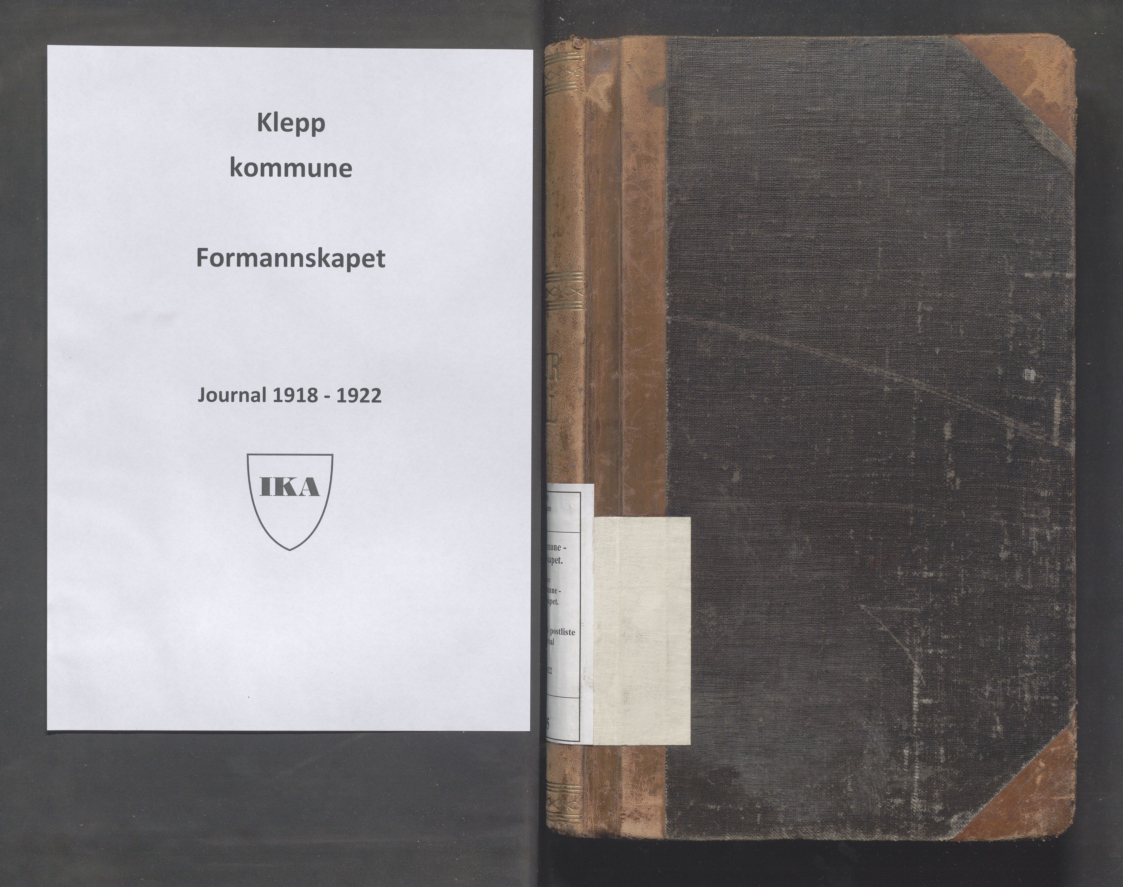 Klepp kommune - Formannskapet, IKAR/K-100277/C/L0005: Brevjournal, 1918-1922