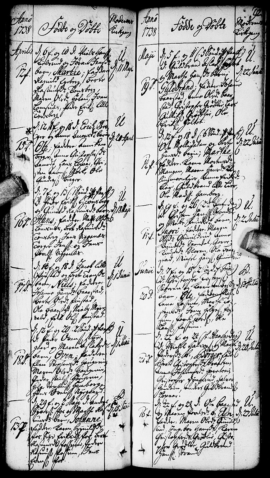Aurskog prestekontor Kirkebøker, AV/SAO-A-10304a/F/Fa/L0002: Ministerialbok nr. I 2, 1735-1766, s. 92