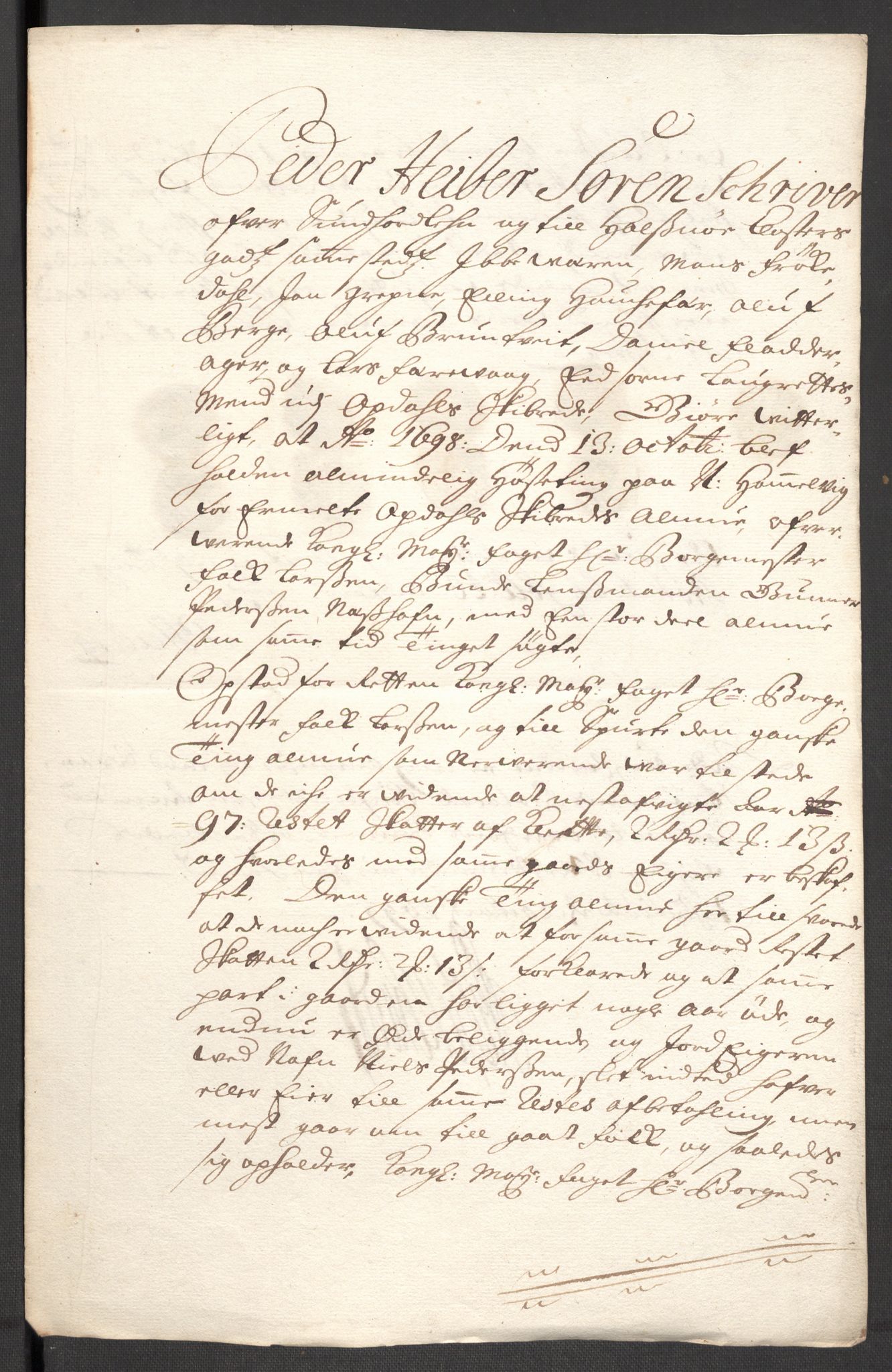 Rentekammeret inntil 1814, Reviderte regnskaper, Fogderegnskap, RA/EA-4092/R48/L2977: Fogderegnskap Sunnhordland og Hardanger, 1697-1698, s. 382