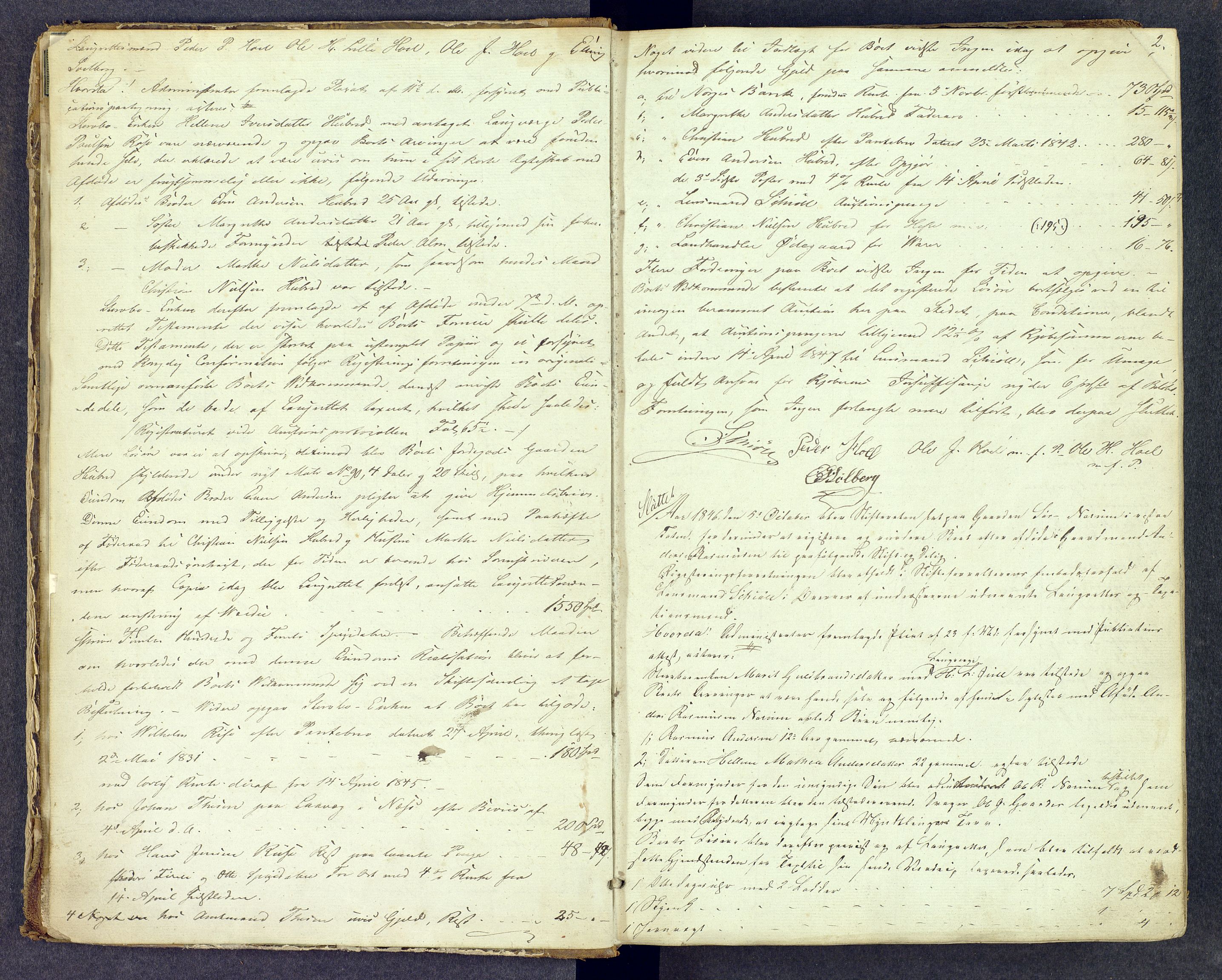 Toten tingrett, AV/SAH-TING-006/J/Jf/L0003: Skifteregistreringsprotokoll - Vestre Toten, 1846-1866, s. 1b-2a