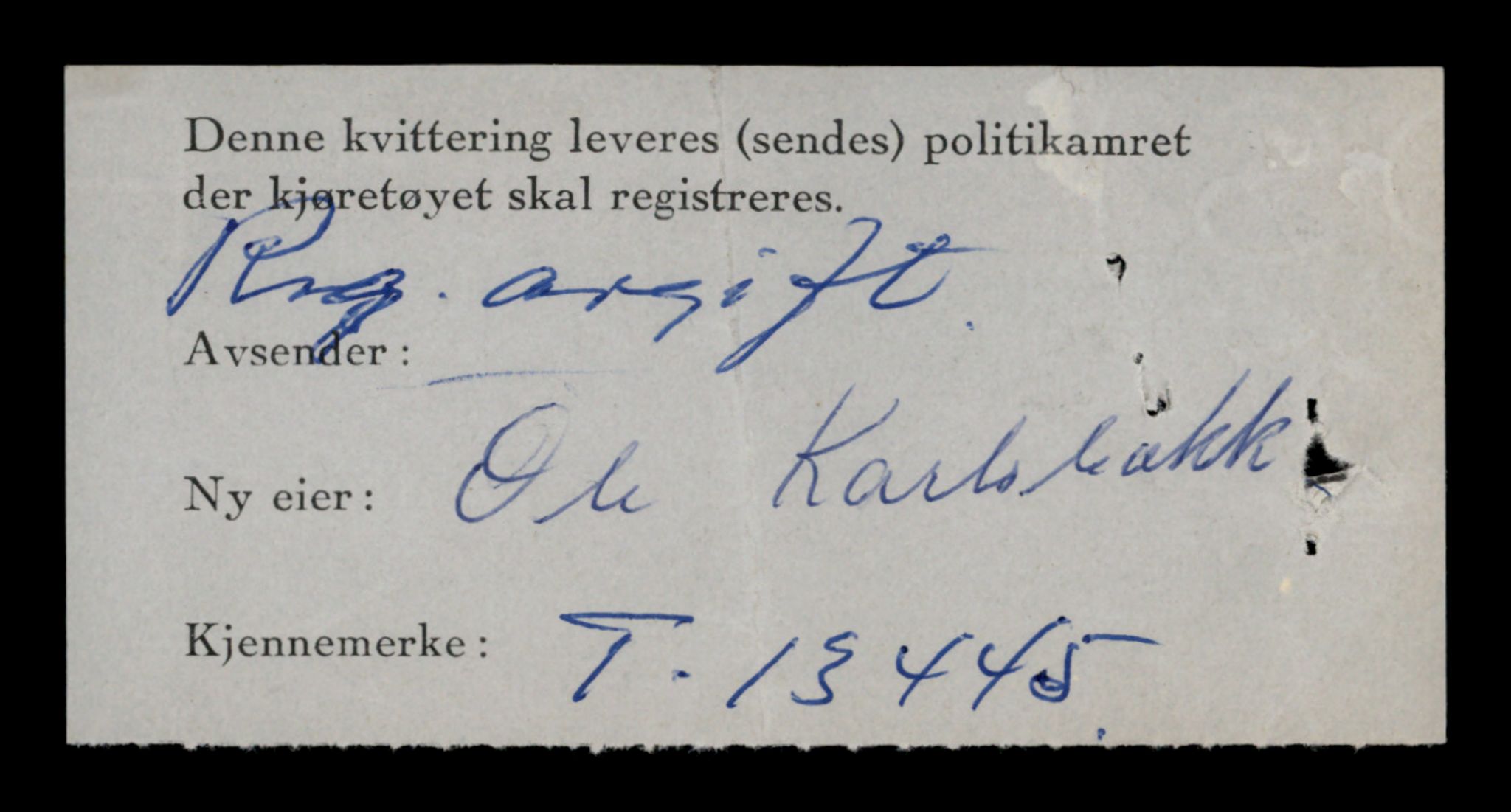 Møre og Romsdal vegkontor - Ålesund trafikkstasjon, AV/SAT-A-4099/F/Fe/L0039: Registreringskort for kjøretøy T 13361 - T 13530, 1927-1998, s. 1444