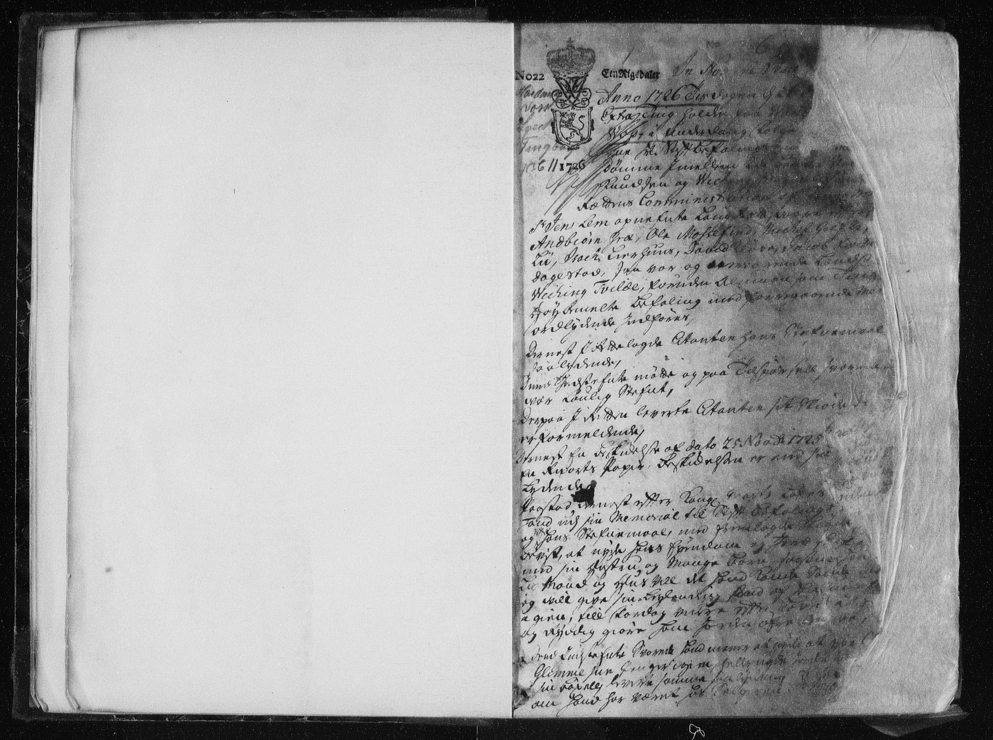 Hardanger og Voss sorenskriveri, SAB/A-2501/1/1A/1Ad/L0011: Tingbok for Hardanger, Voss og Lysekloster, 1726-1730, s. 0b-1a