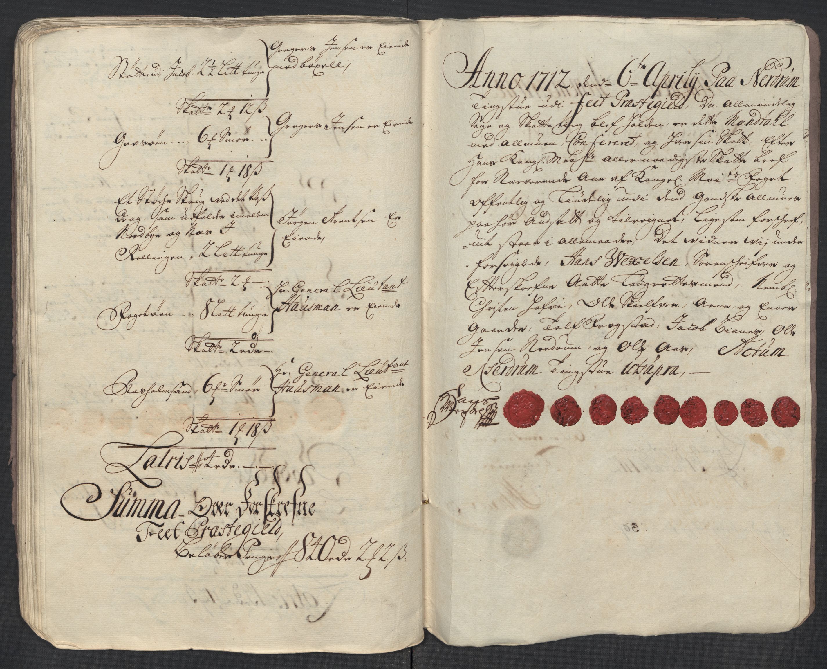 Rentekammeret inntil 1814, Reviderte regnskaper, Fogderegnskap, AV/RA-EA-4092/R11/L0594: Fogderegnskap Nedre Romerike, 1712, s. 82