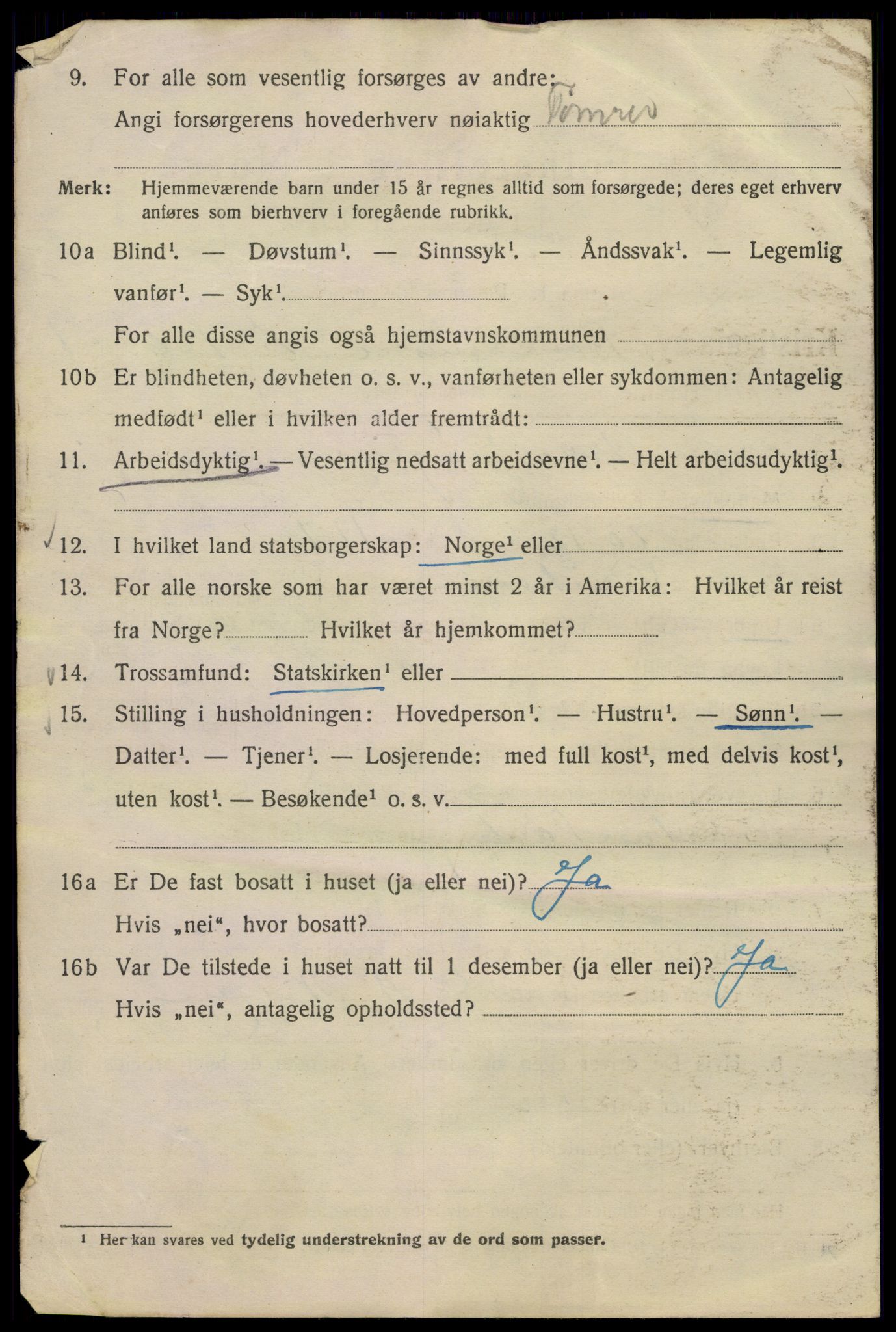 SAO, Folketelling 1920 for 0301 Kristiania kjøpstad, 1920, s. 603298