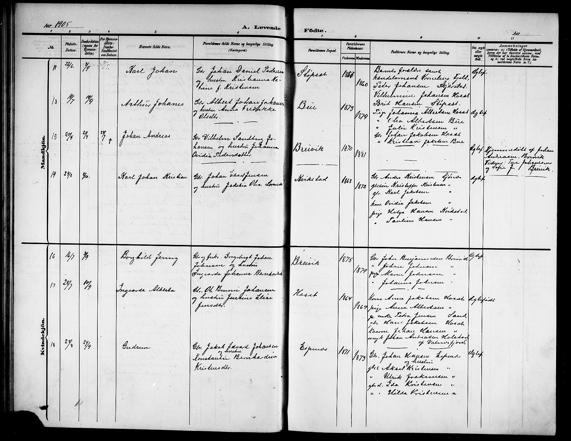 Ministerialprotokoller, klokkerbøker og fødselsregistre - Nordland, AV/SAT-A-1459/852/L0756: Klokkerbok nr. 852C07, 1902-1916