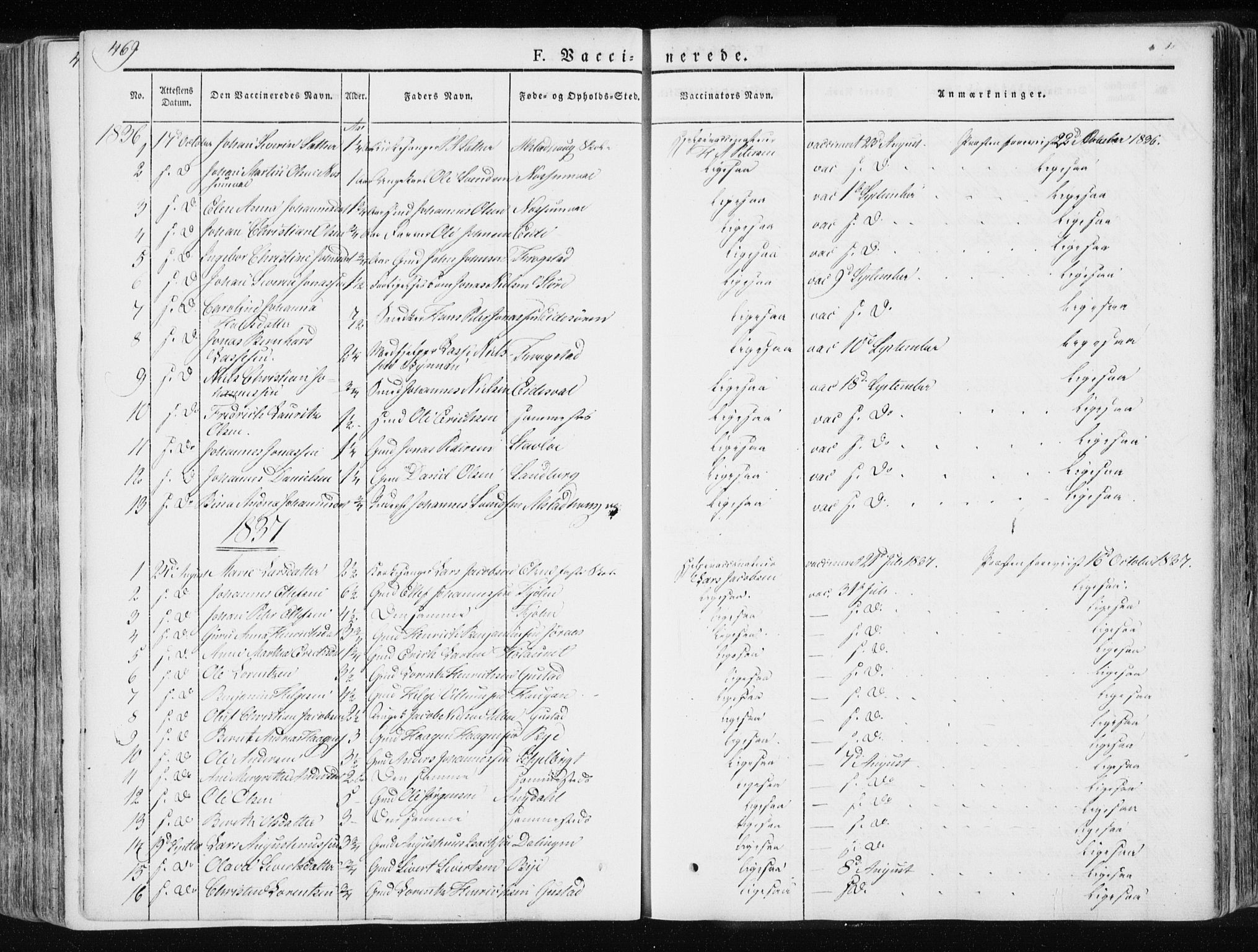 Ministerialprotokoller, klokkerbøker og fødselsregistre - Nord-Trøndelag, SAT/A-1458/717/L0154: Ministerialbok nr. 717A06 /1, 1836-1849, s. 469