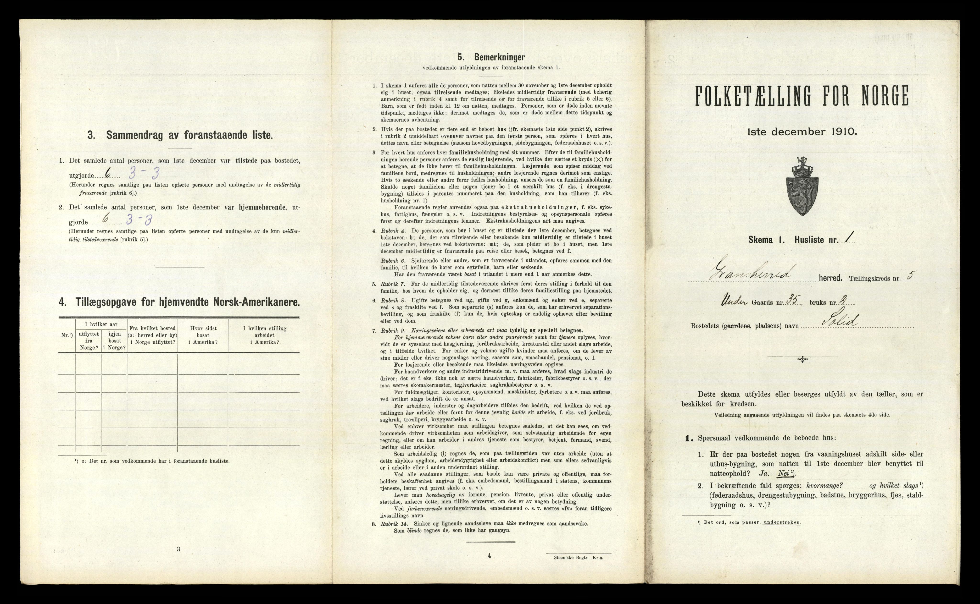 RA, Folketelling 1910 for 0824 Gransherad herred, 1910, s. 358