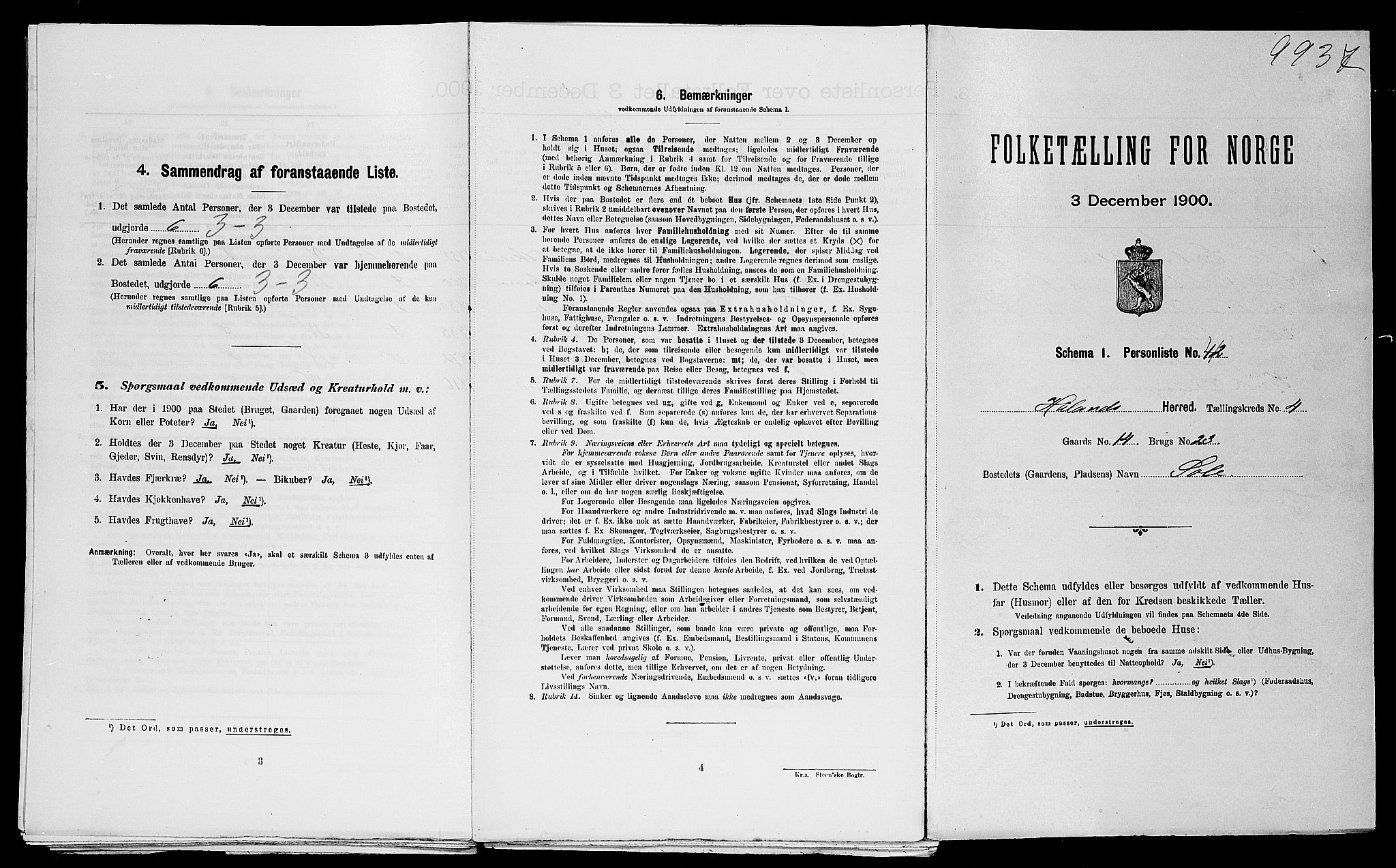 SAST, Folketelling 1900 for 1124 Haaland herred, 1900, s. 627