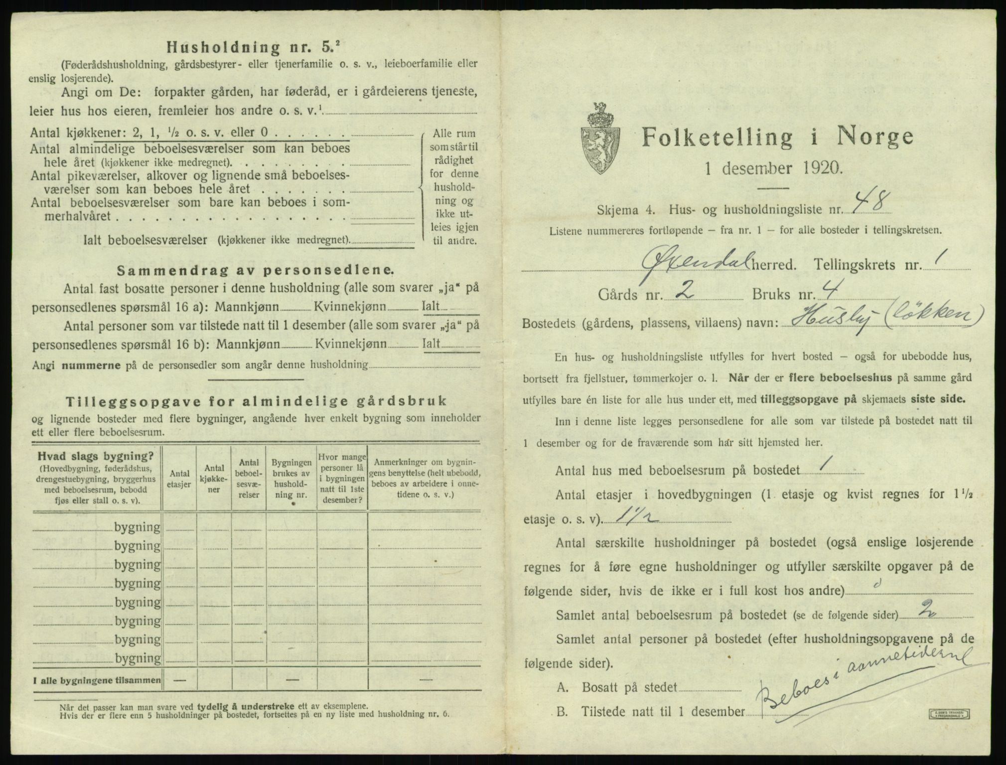 SAT, Folketelling 1920 for 1561 Øksendal herred, 1920, s. 119