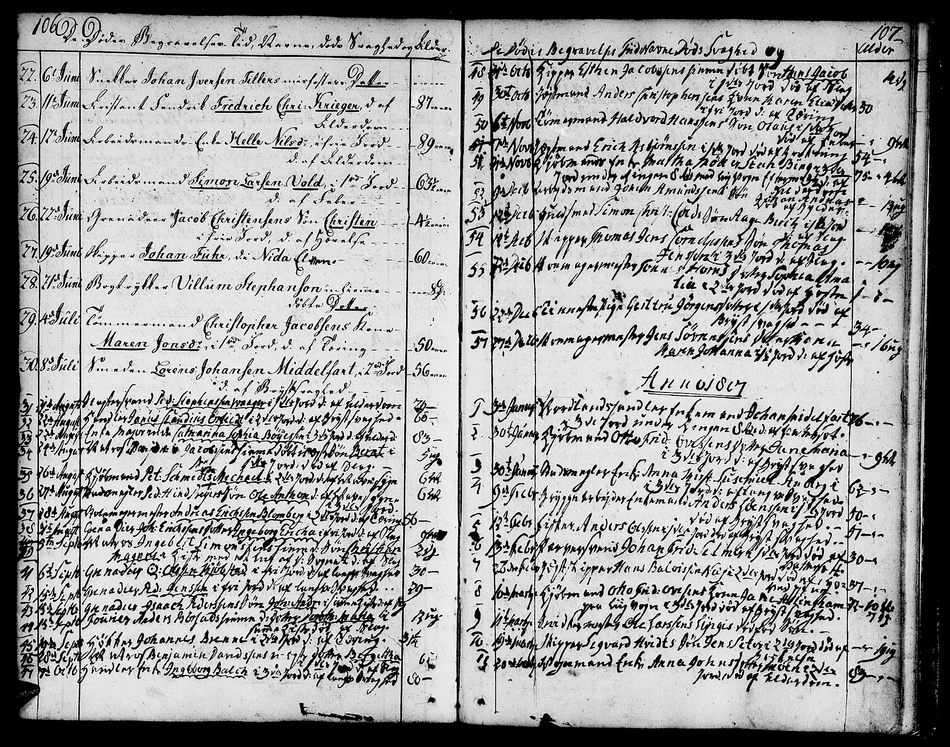 Ministerialprotokoller, klokkerbøker og fødselsregistre - Sør-Trøndelag, AV/SAT-A-1456/602/L0106: Ministerialbok nr. 602A04, 1774-1814, s. 106-107