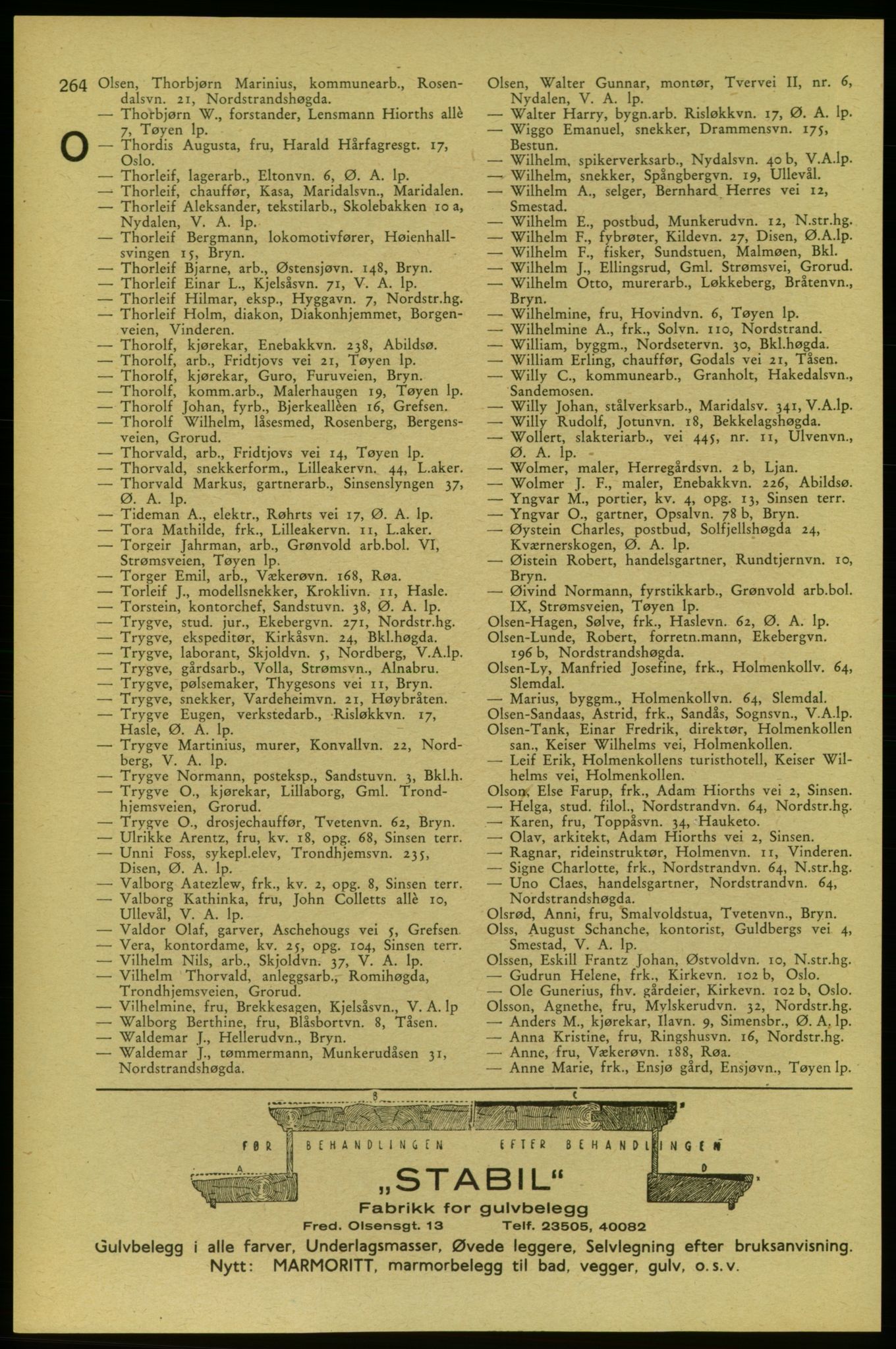 Aker adressebok/adressekalender, PUBL/001/A/006: Aker adressebok, 1937-1938, s. 264