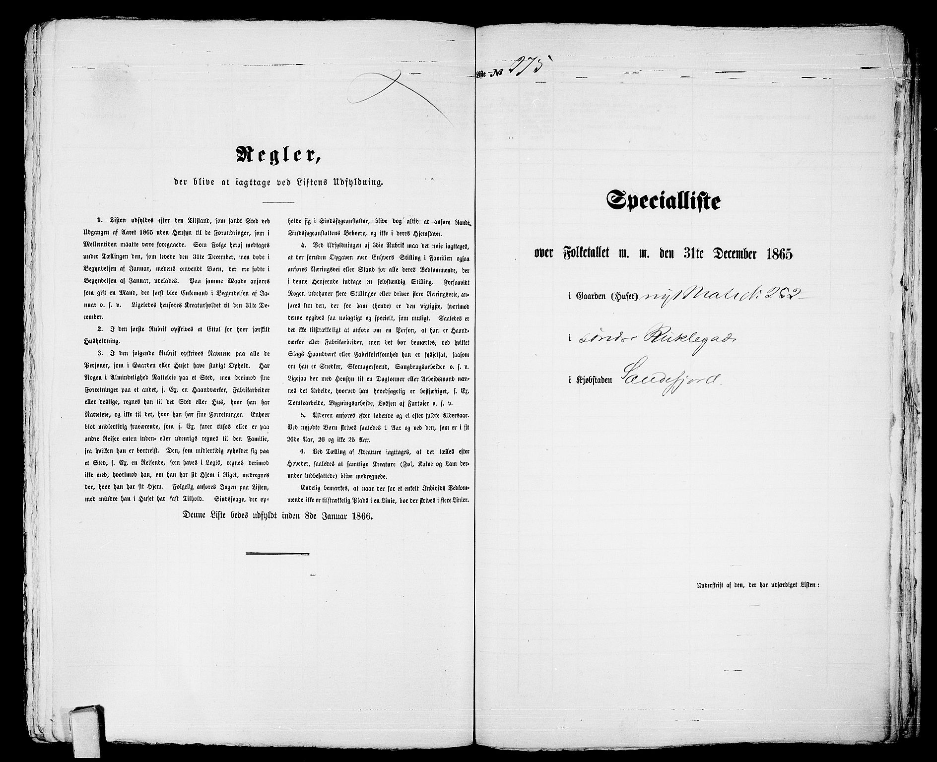 RA, Folketelling 1865 for 0706B Sandeherred prestegjeld, Sandefjord kjøpstad, 1865, s. 560