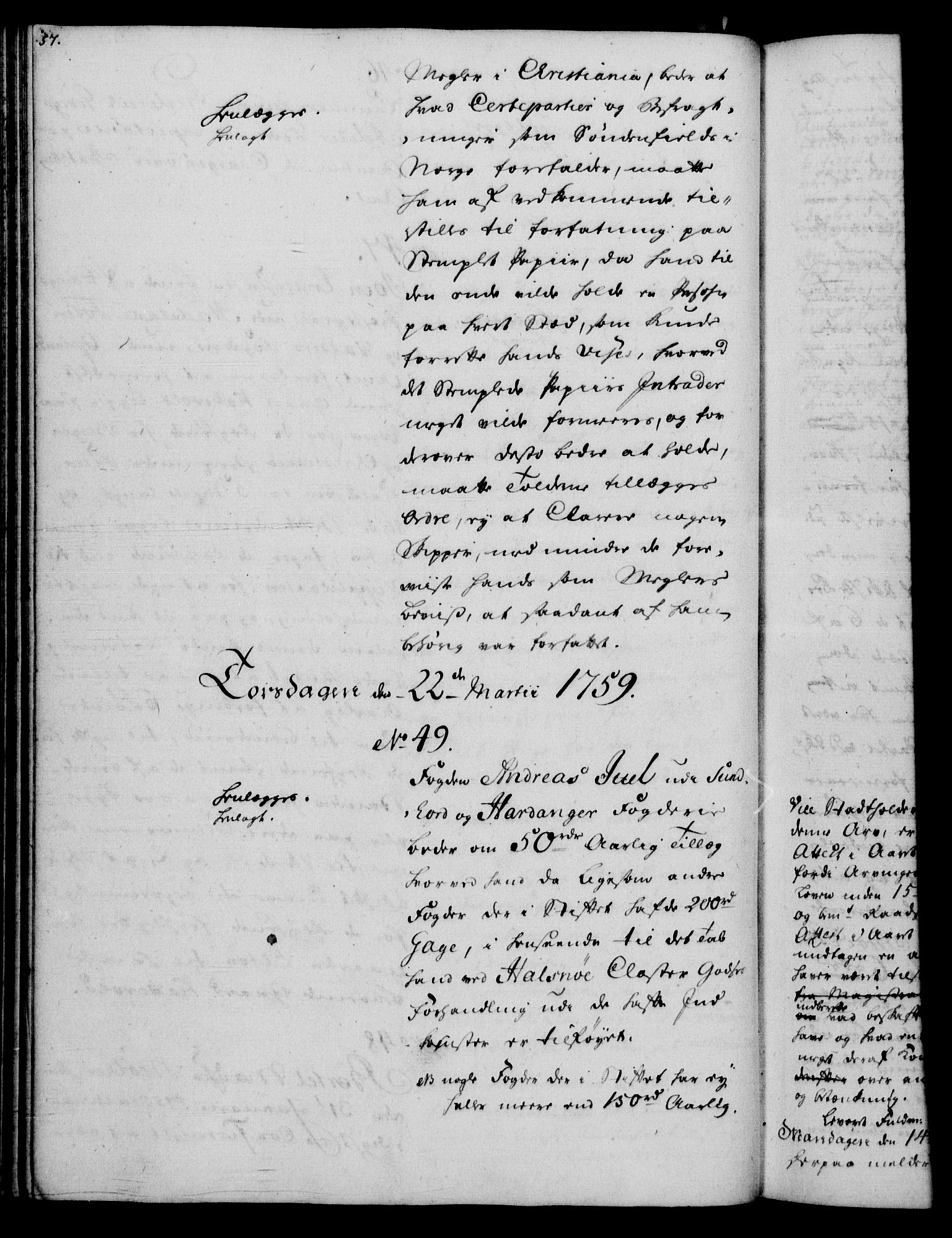 Rentekammeret, Kammerkanselliet, RA/EA-3111/G/Gh/Gha/L0035: Norsk ekstraktmemorialprotokoll (merket RK 53.80), 1759-1771, s. 57