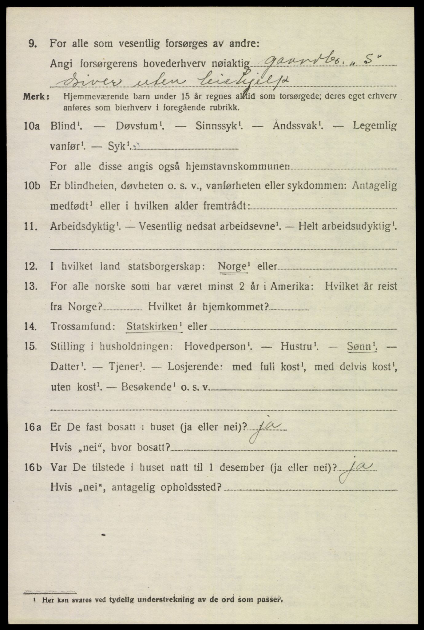 SAK, Folketelling 1920 for 1039 Herad herred, 1920, s. 1793