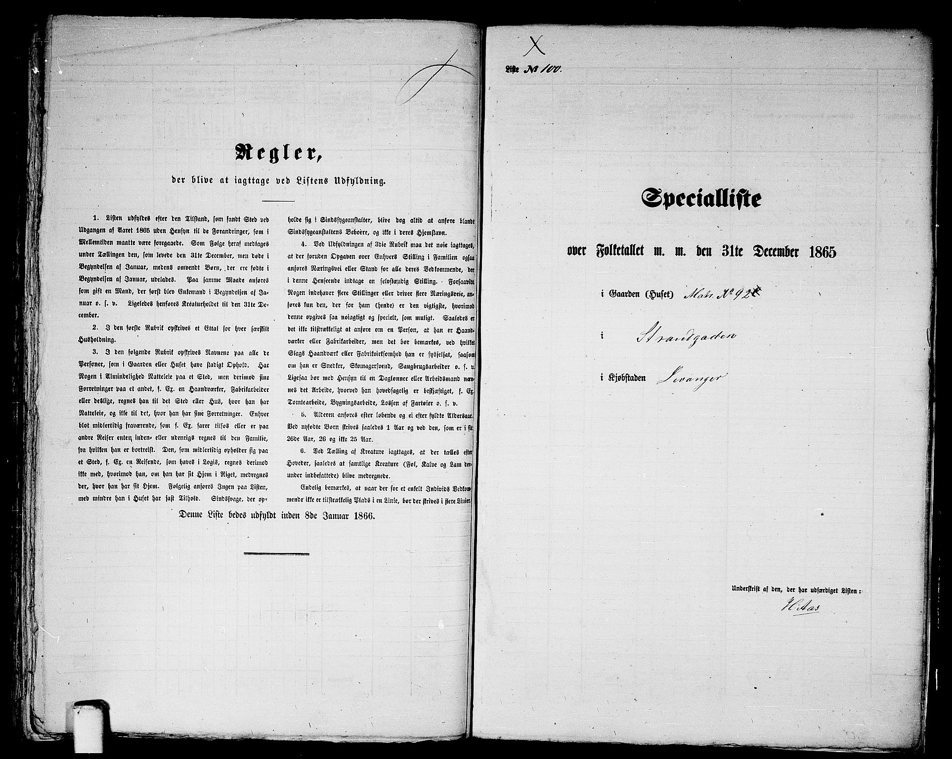 RA, Folketelling 1865 for 1701B Levanger prestegjeld, Levanger kjøpstad, 1865, s. 203