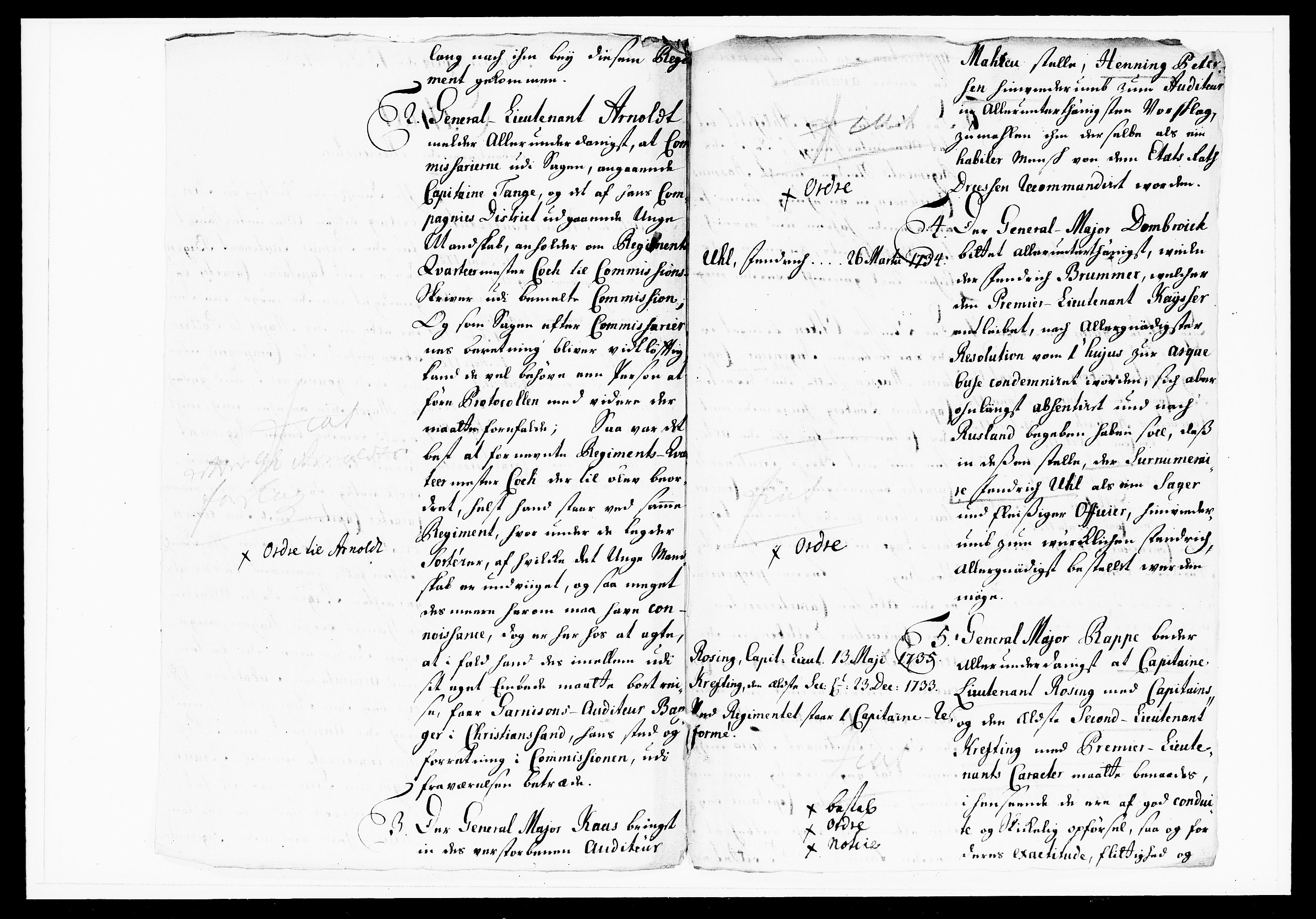 Krigskollegiet, Krigskancelliet, DRA/A-0006/-/1143-1150: Refererede sager, 1738, s. 549