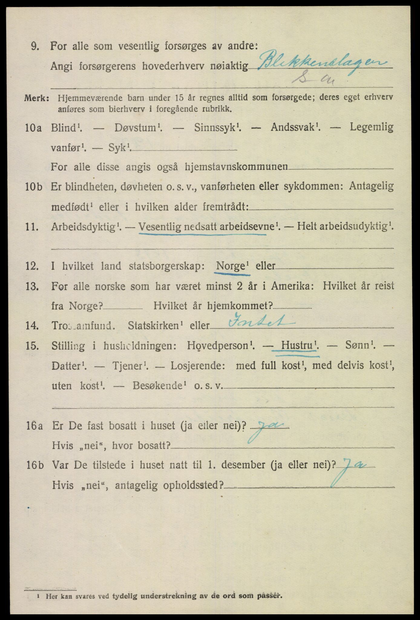 SAK, Folketelling 1920 for 0924 Landvik herred, 1920, s. 2151
