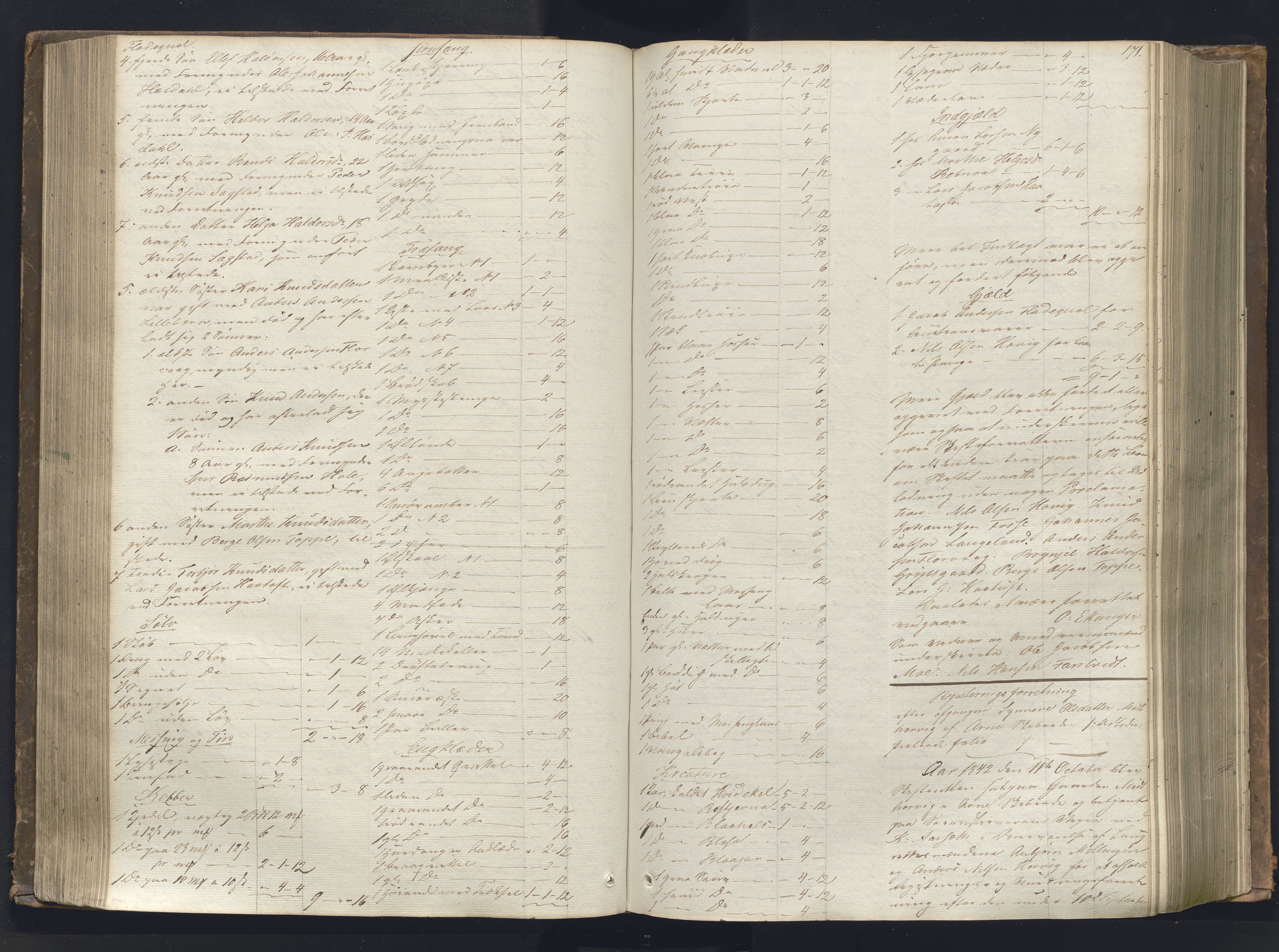 Nordhordland sorenskrivar, AV/SAB-A-2901/1/H/Hb/L0001: Registreringsprotokollar, 1841-1845, s. 171