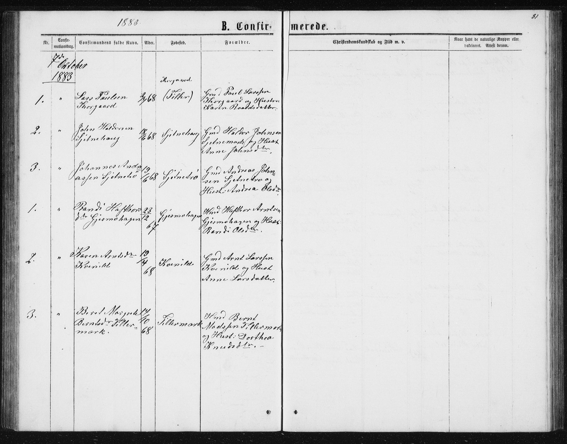 Ministerialprotokoller, klokkerbøker og fødselsregistre - Sør-Trøndelag, SAT/A-1456/621/L0459: Klokkerbok nr. 621C02, 1866-1895, s. 81