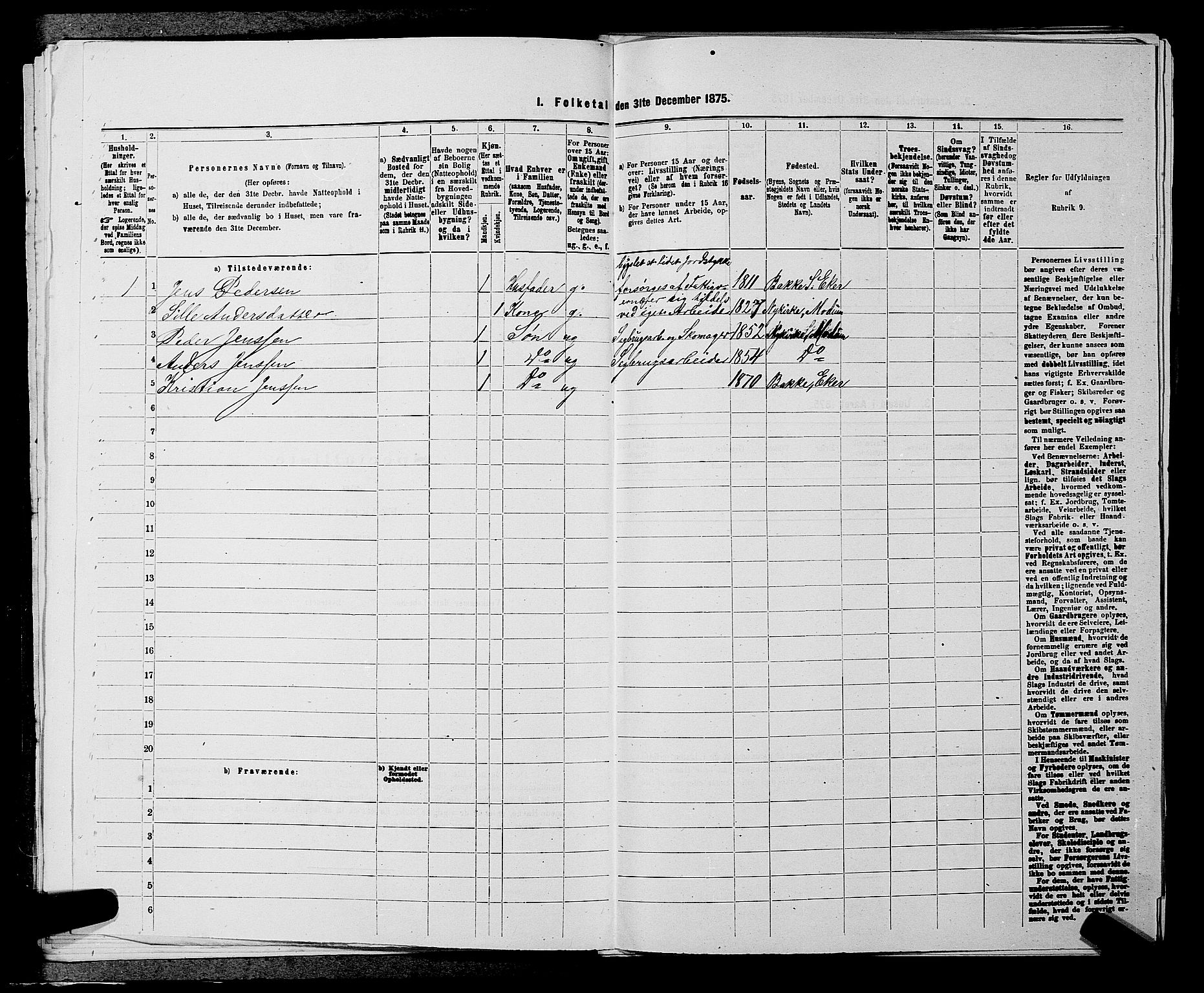 SAKO, Folketelling 1875 for 0624P Eiker prestegjeld, 1875, s. 4327