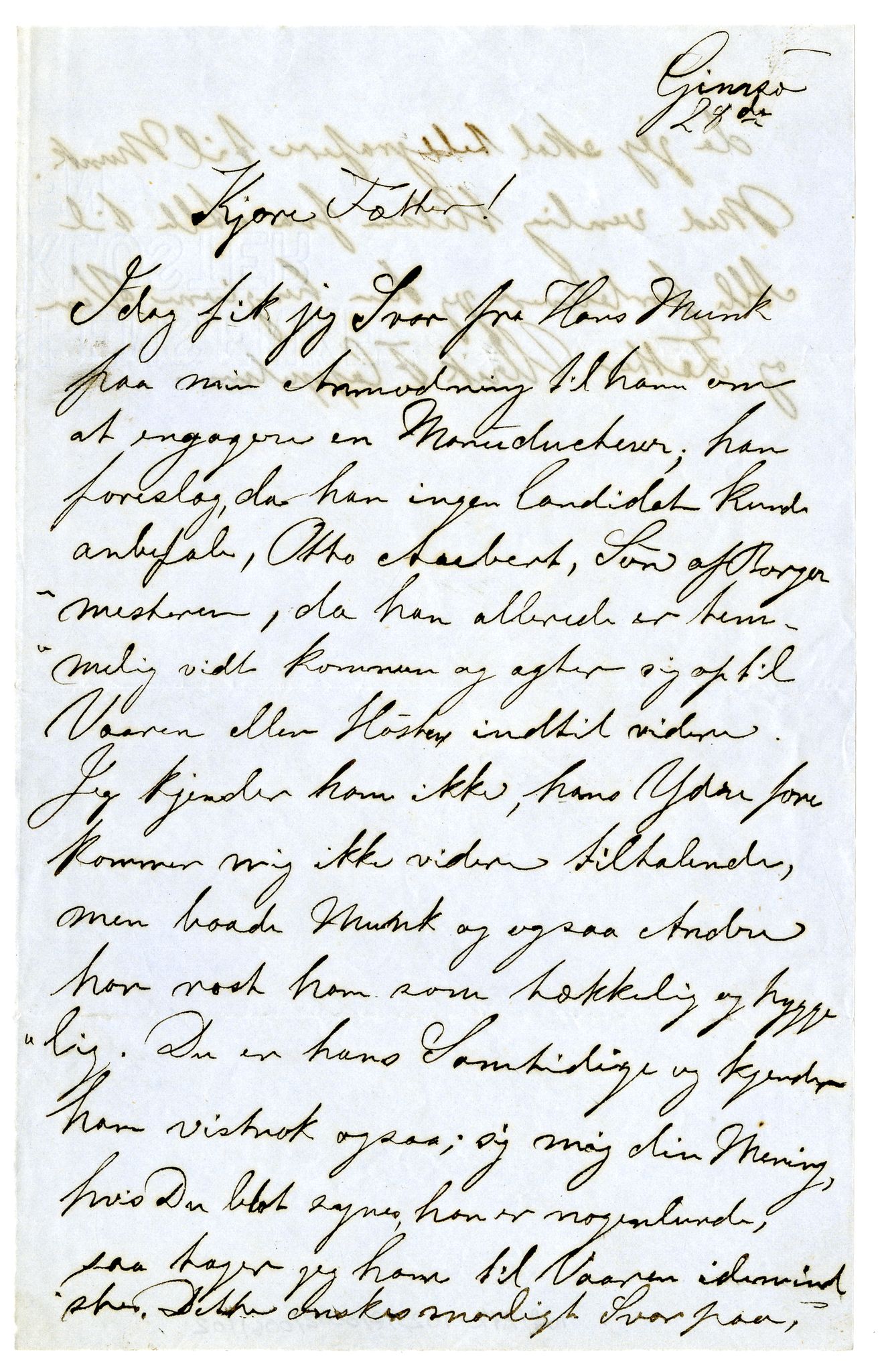 Diderik Maria Aalls brevsamling, NF/Ark-1023/F/L0002: D.M. Aalls brevsamling. B - C, 1799-1889, s. 316