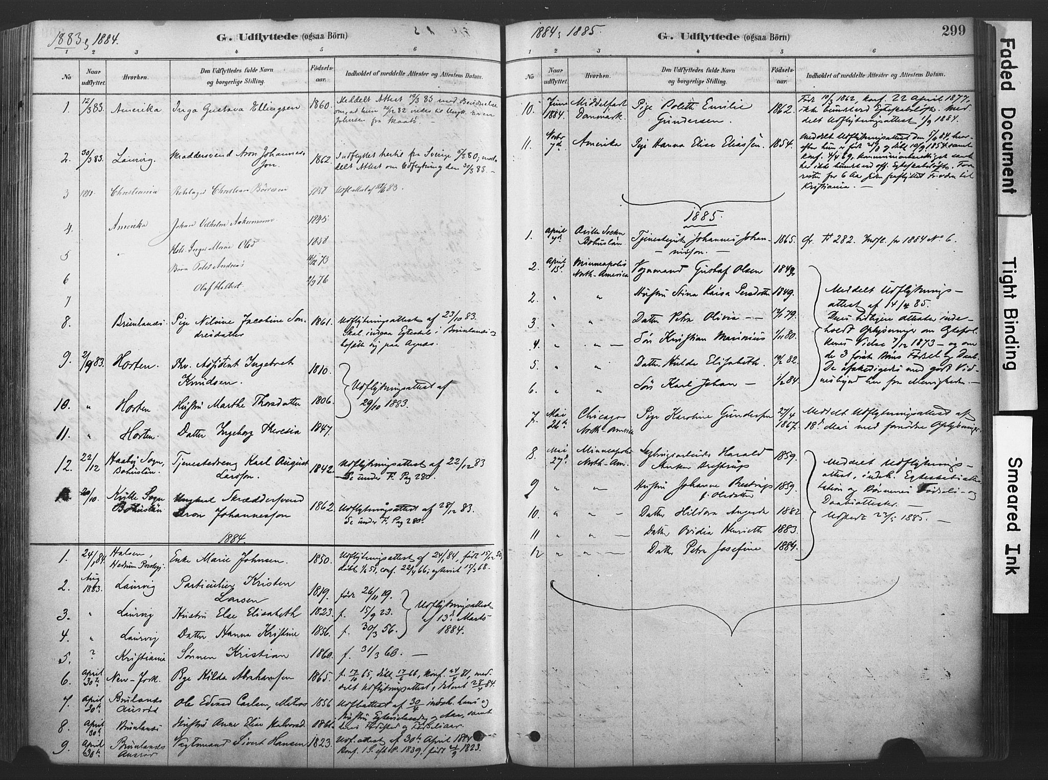 Stavern kirkebøker, AV/SAKO-A-318/F/Fa/L0008: Ministerialbok nr. 8, 1878-1905, s. 299