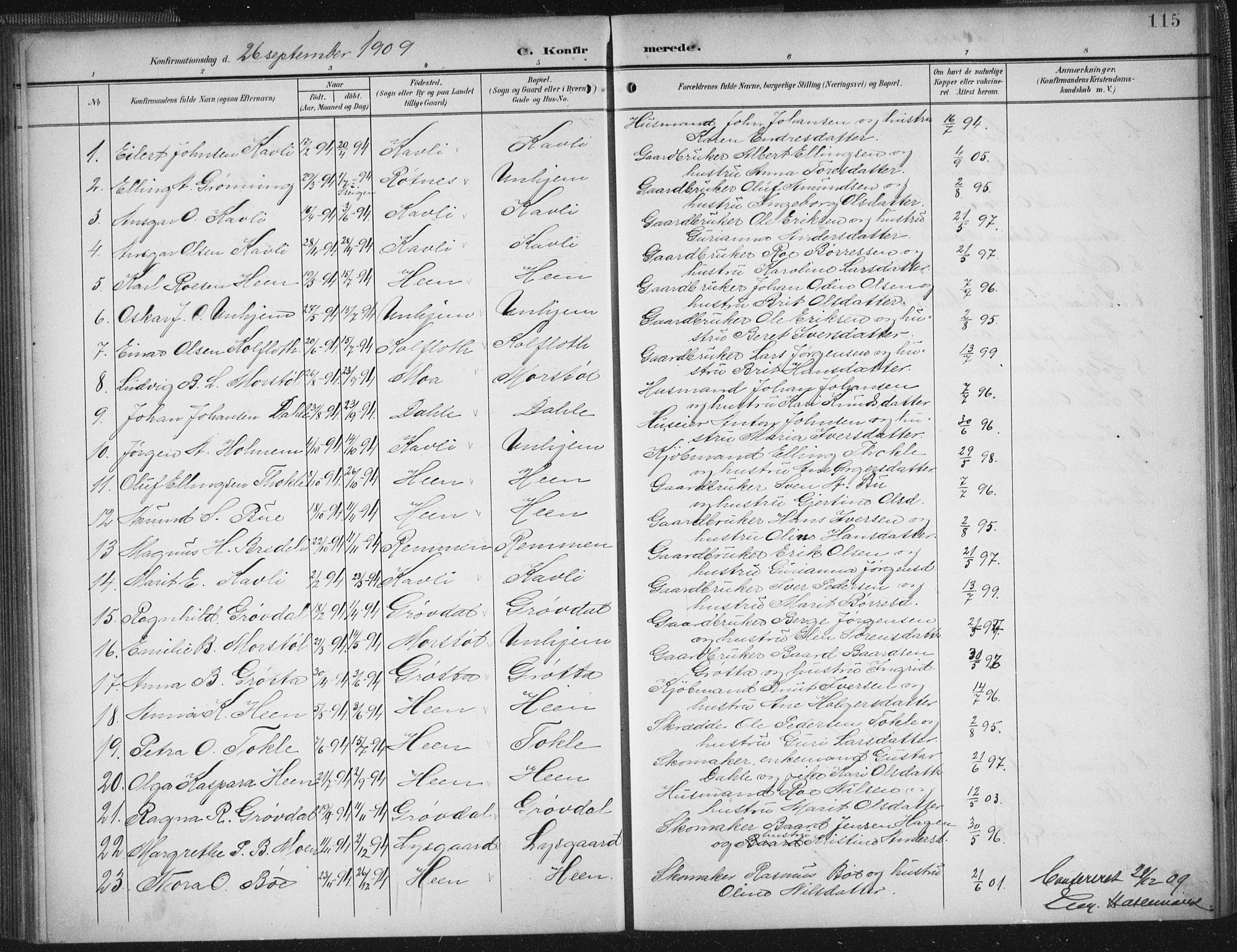 Ministerialprotokoller, klokkerbøker og fødselsregistre - Møre og Romsdal, AV/SAT-A-1454/545/L0589: Klokkerbok nr. 545C03, 1902-1937, s. 115