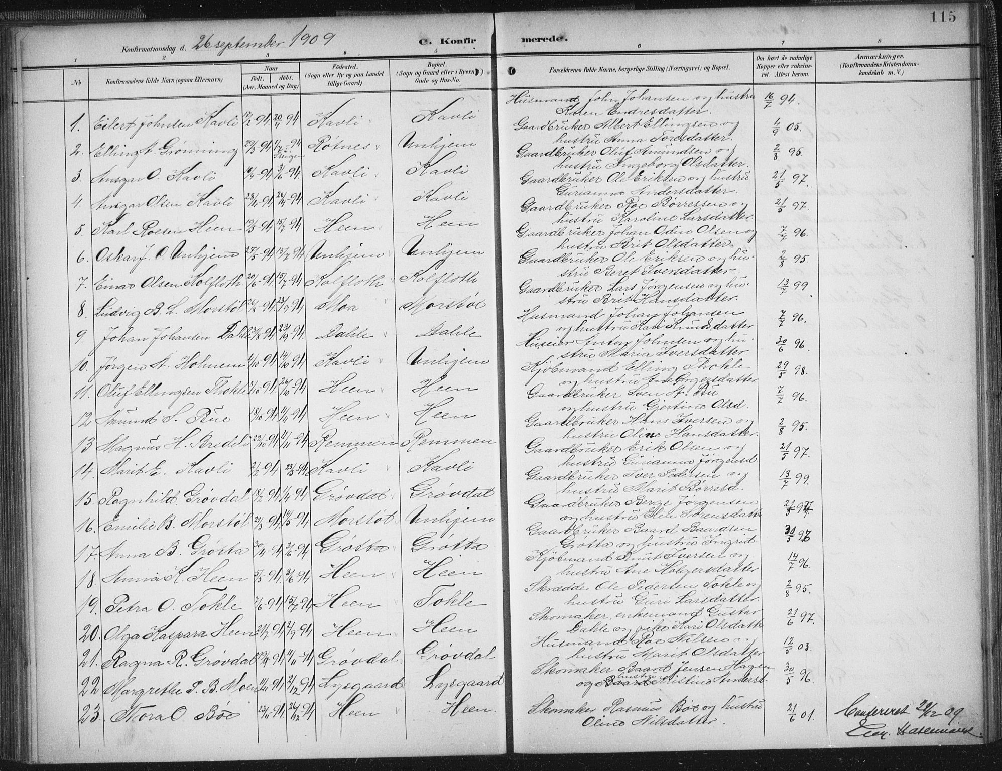 Ministerialprotokoller, klokkerbøker og fødselsregistre - Møre og Romsdal, SAT/A-1454/545/L0589: Klokkerbok nr. 545C03, 1902-1937, s. 115