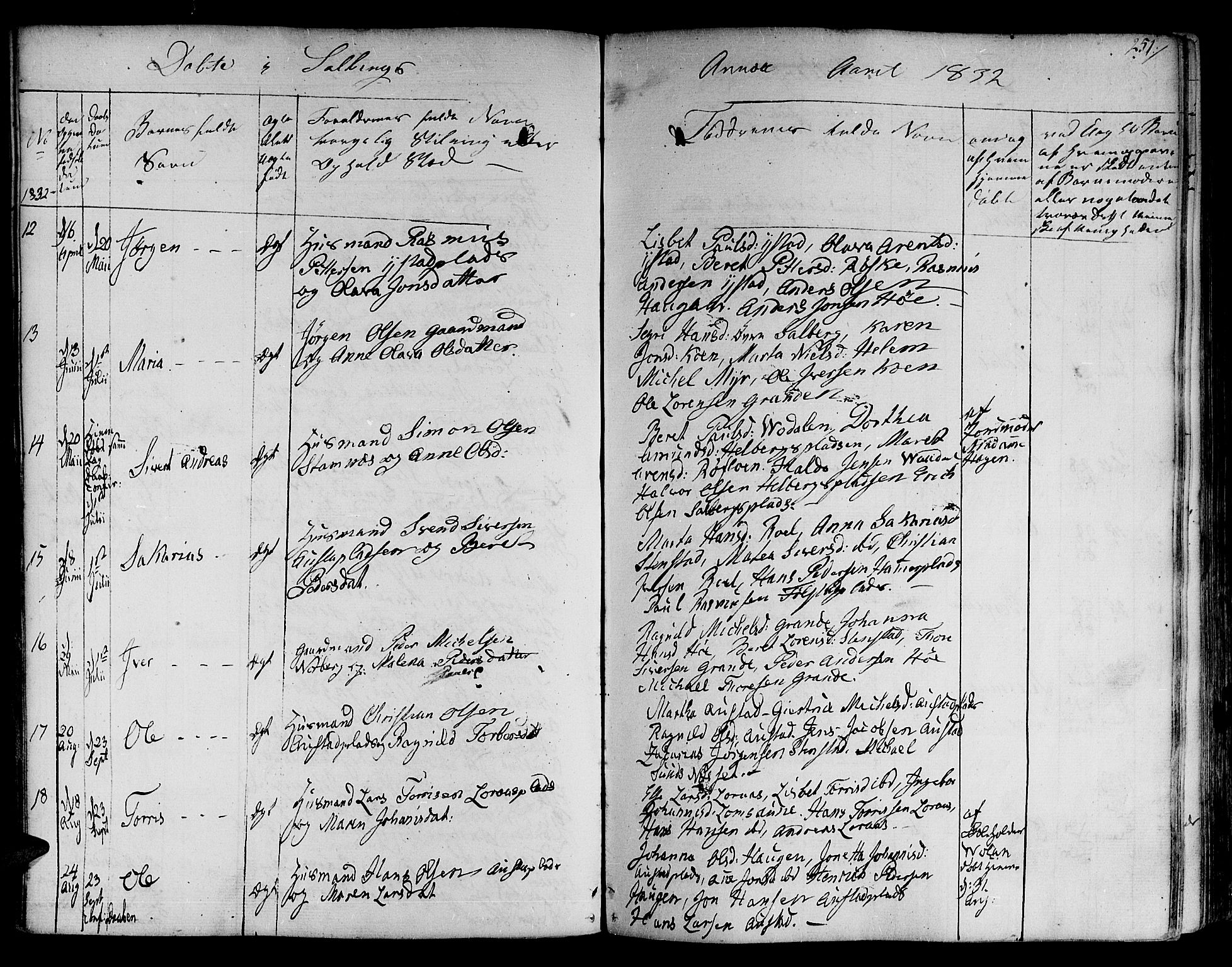 Ministerialprotokoller, klokkerbøker og fødselsregistre - Nord-Trøndelag, SAT/A-1458/730/L0277: Ministerialbok nr. 730A06 /2, 1831-1839, s. 251