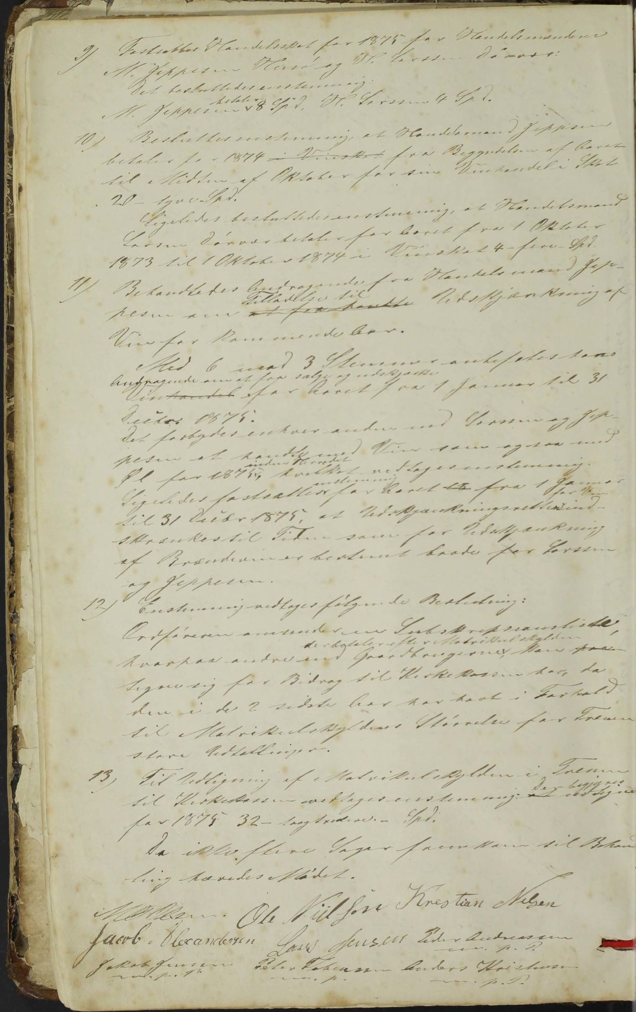 Træna kommune. Formannskapet, AIN/K-18350.150/100/L0001: Forhandlingsprotokoll for Træna, 1872-1904