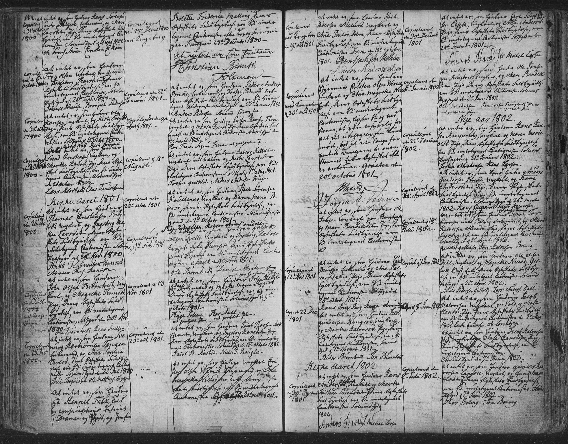 Solum kirkebøker, AV/SAKO-A-306/F/Fa/L0003: Ministerialbok nr. I 3, 1761-1814, s. 184-185