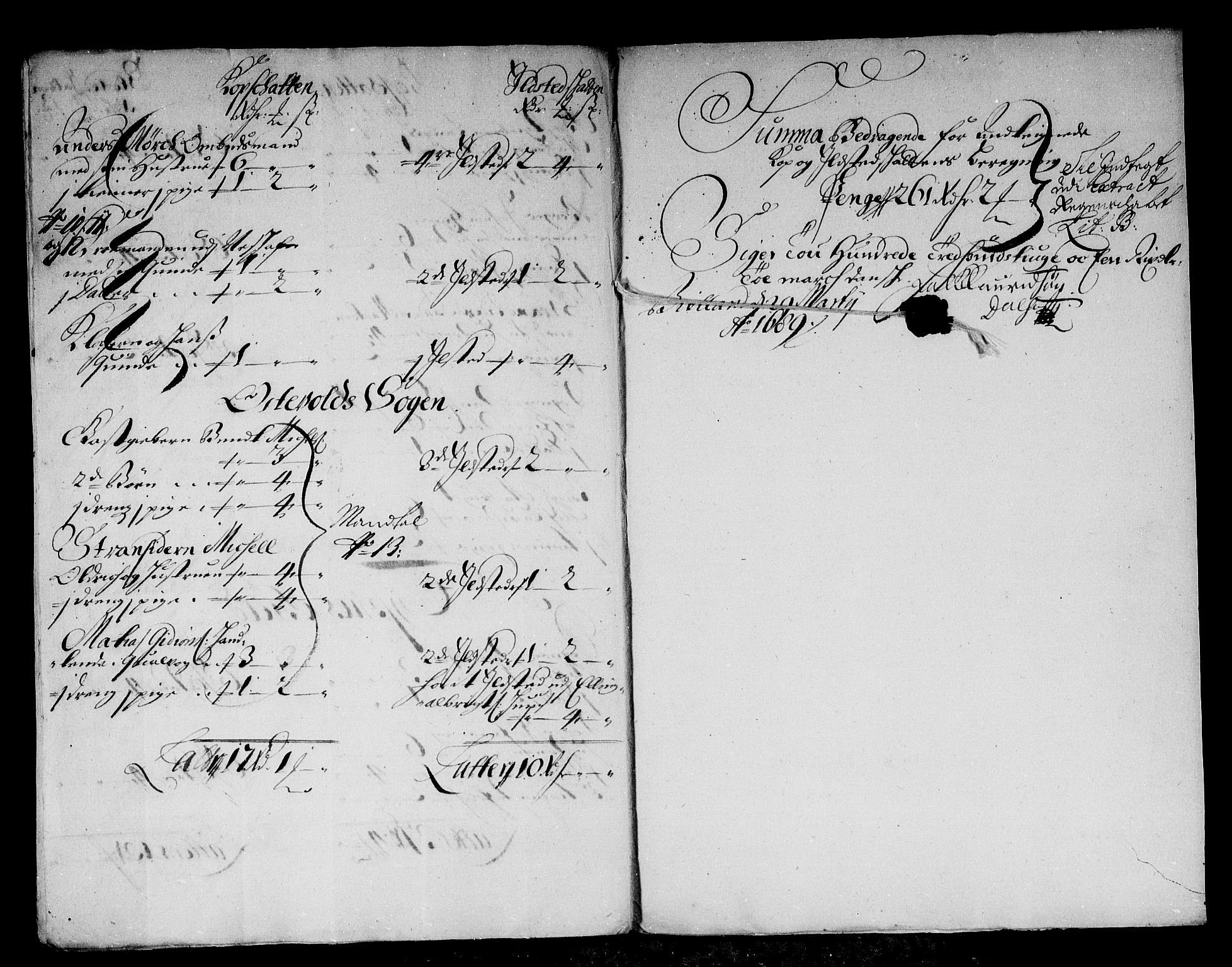 Rentekammeret inntil 1814, Reviderte regnskaper, Stiftamtstueregnskaper, Bergen stiftamt, AV/RA-EA-6043/R/Rc/L0086: Bergen stiftamt, 1688