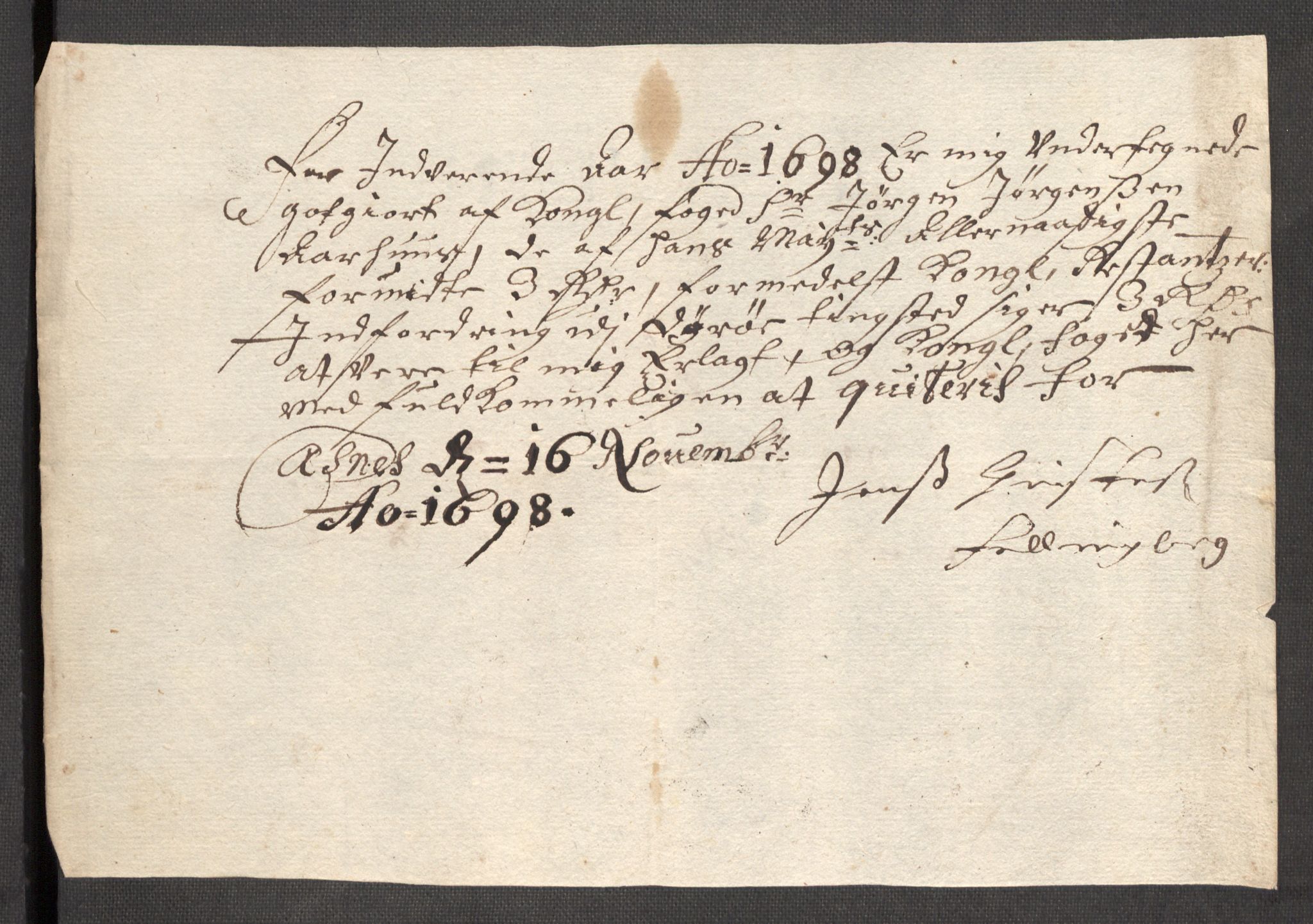 Rentekammeret inntil 1814, Reviderte regnskaper, Fogderegnskap, AV/RA-EA-4092/R68/L4754: Fogderegnskap Senja og Troms, 1697-1699, s. 222