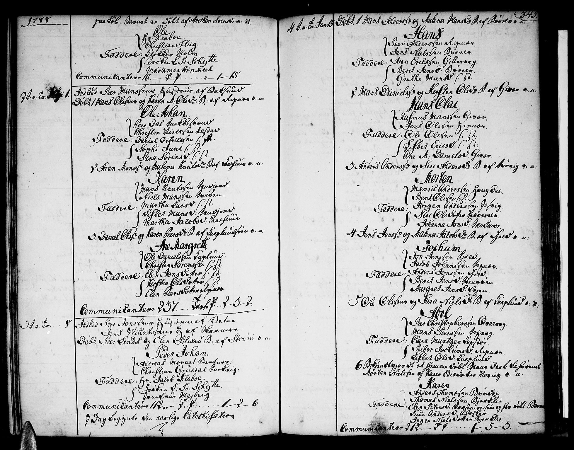 Ministerialprotokoller, klokkerbøker og fødselsregistre - Nordland, AV/SAT-A-1459/801/L0003: Ministerialbok nr. 801A03, 1762-1795, s. 345