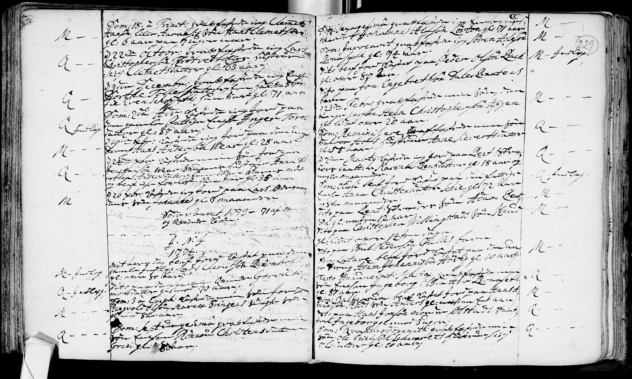Røyken kirkebøker, SAKO/A-241/F/Fa/L0002: Ministerialbok nr. 2, 1731-1782, s. 229