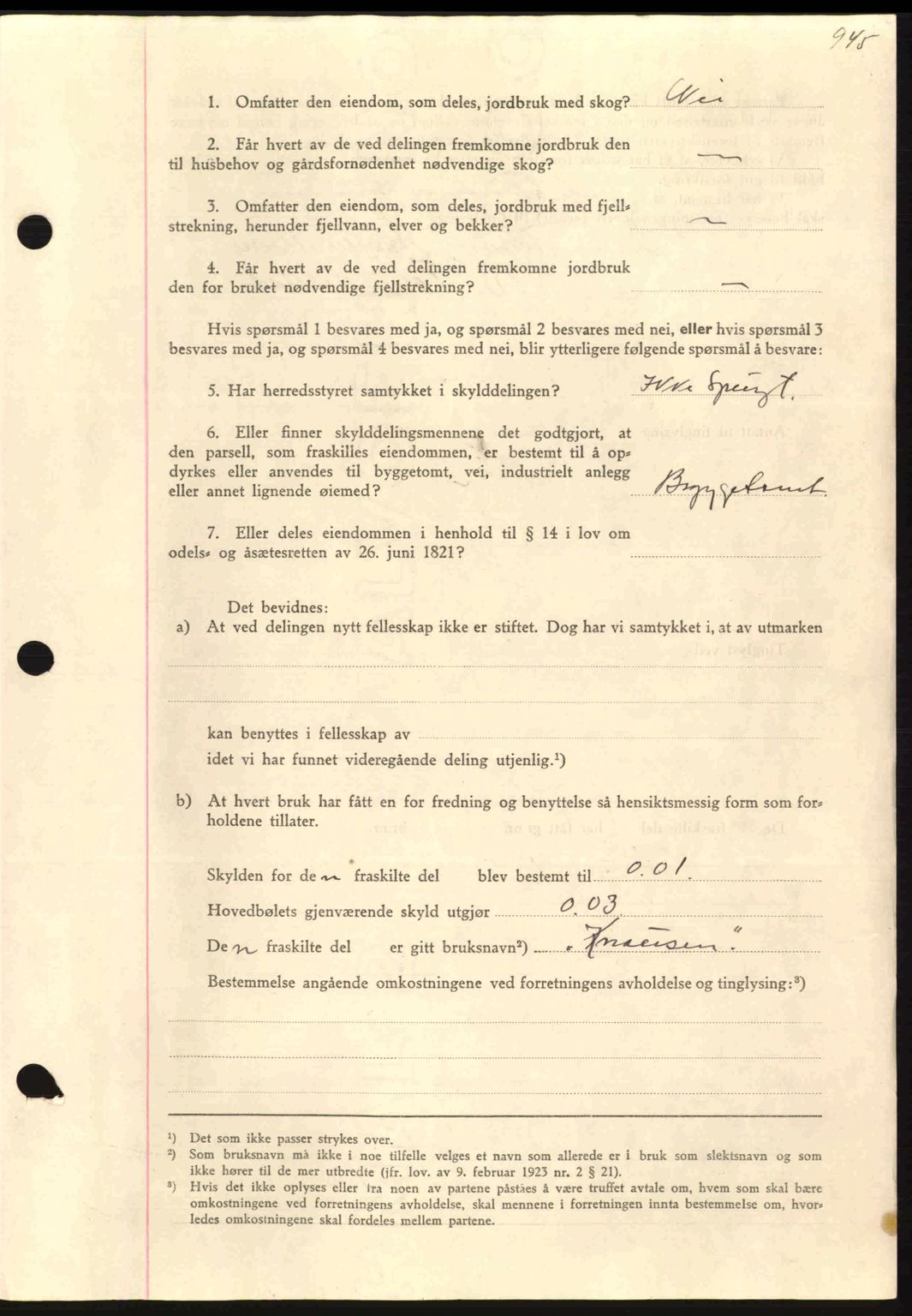 Nordmøre sorenskriveri, AV/SAT-A-4132/1/2/2Ca: Pantebok nr. A87, 1939-1940, Dagboknr: 444/1940