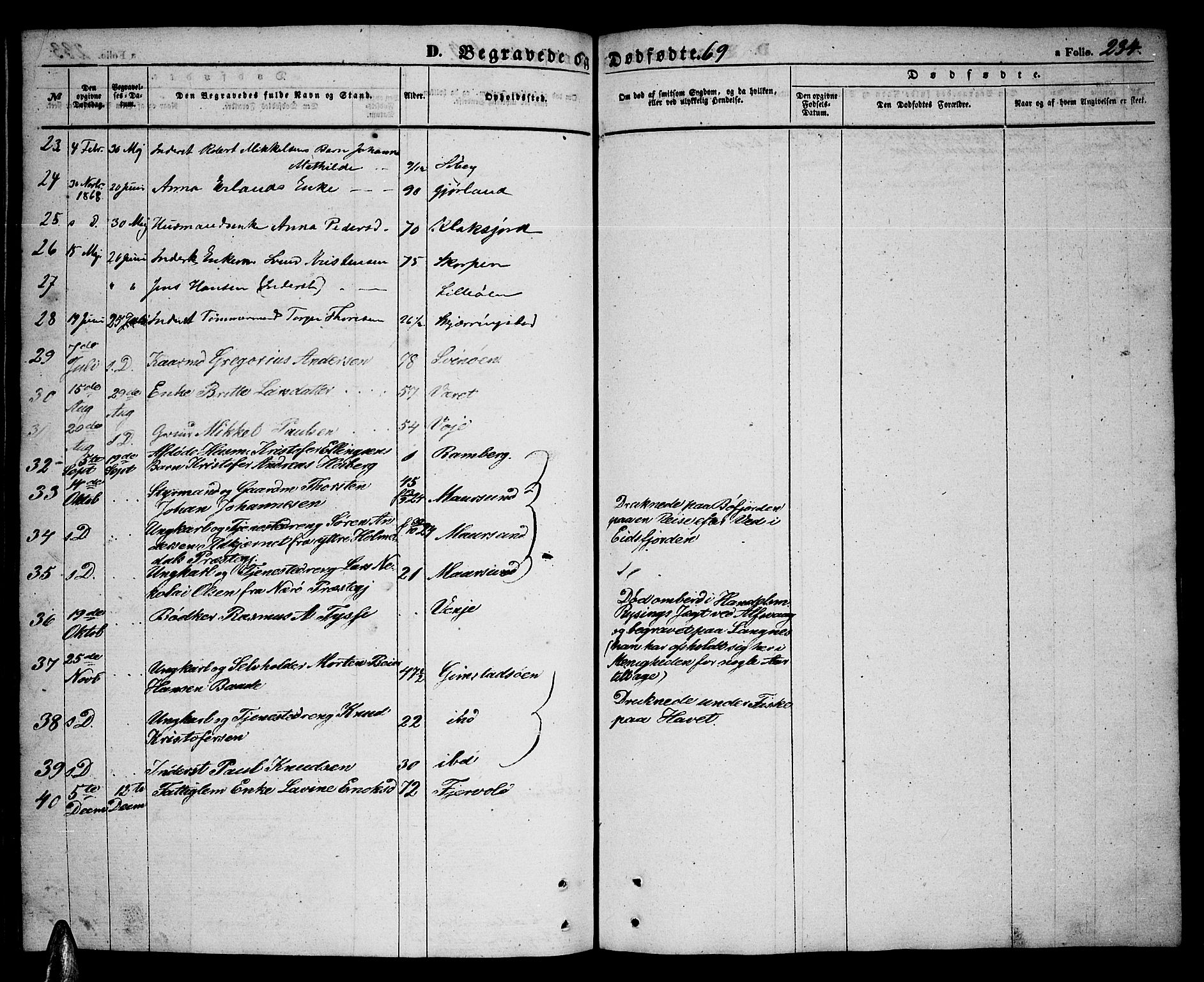 Ministerialprotokoller, klokkerbøker og fødselsregistre - Nordland, SAT/A-1459/891/L1313: Klokkerbok nr. 891C02, 1856-1870, s. 234